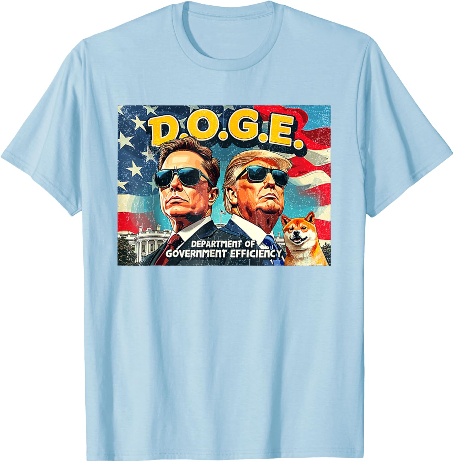 DOGE Department of Government Efficiency Trump 47th Anniversary T-Shirt - 7
