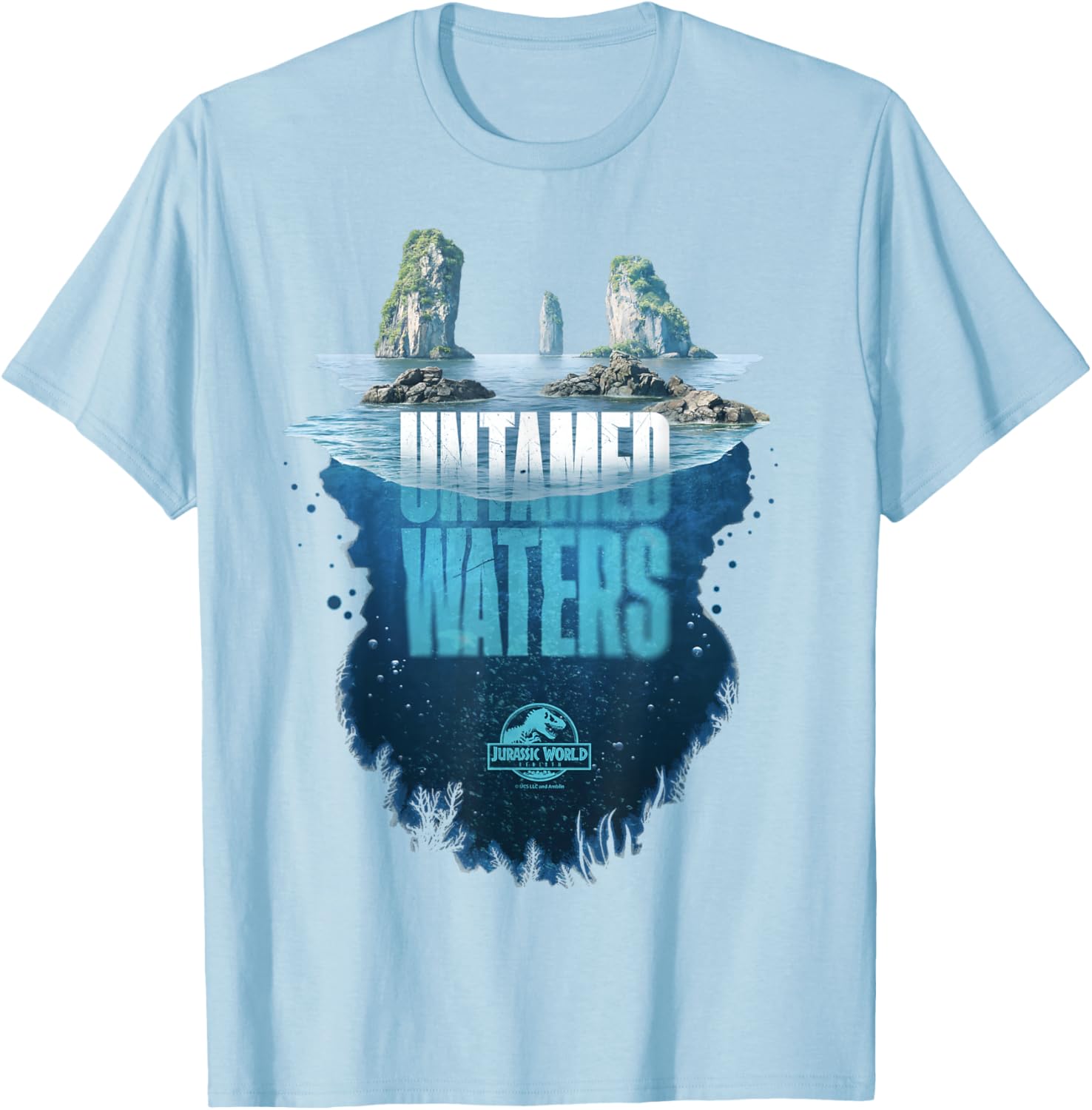 Jurassic World Rebirth Untamed Waters Island T-Shirt for Dino Fans - 26