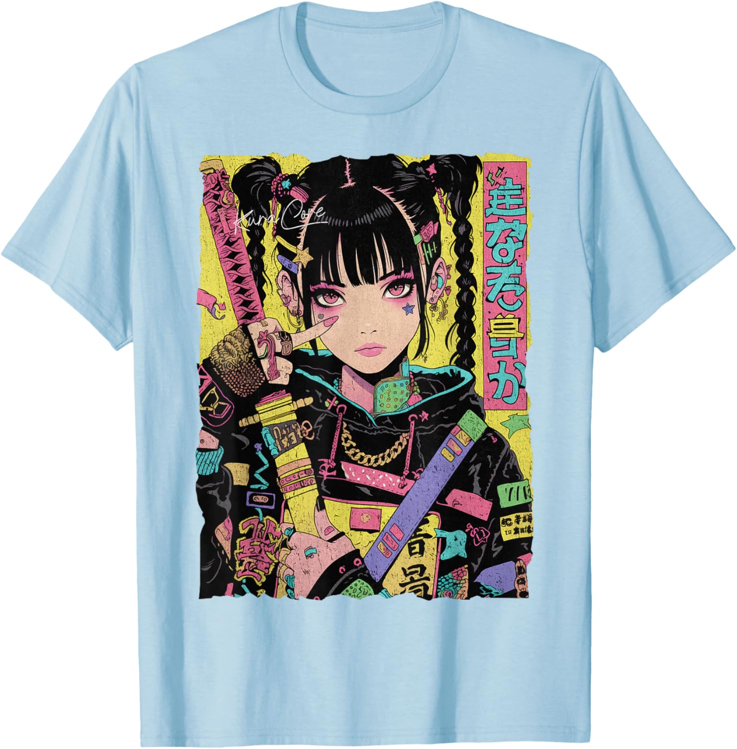 Trendy Japanese Cyberpunk Y2K Techwear Anime T-Shirt for Fashion Lovers - 7