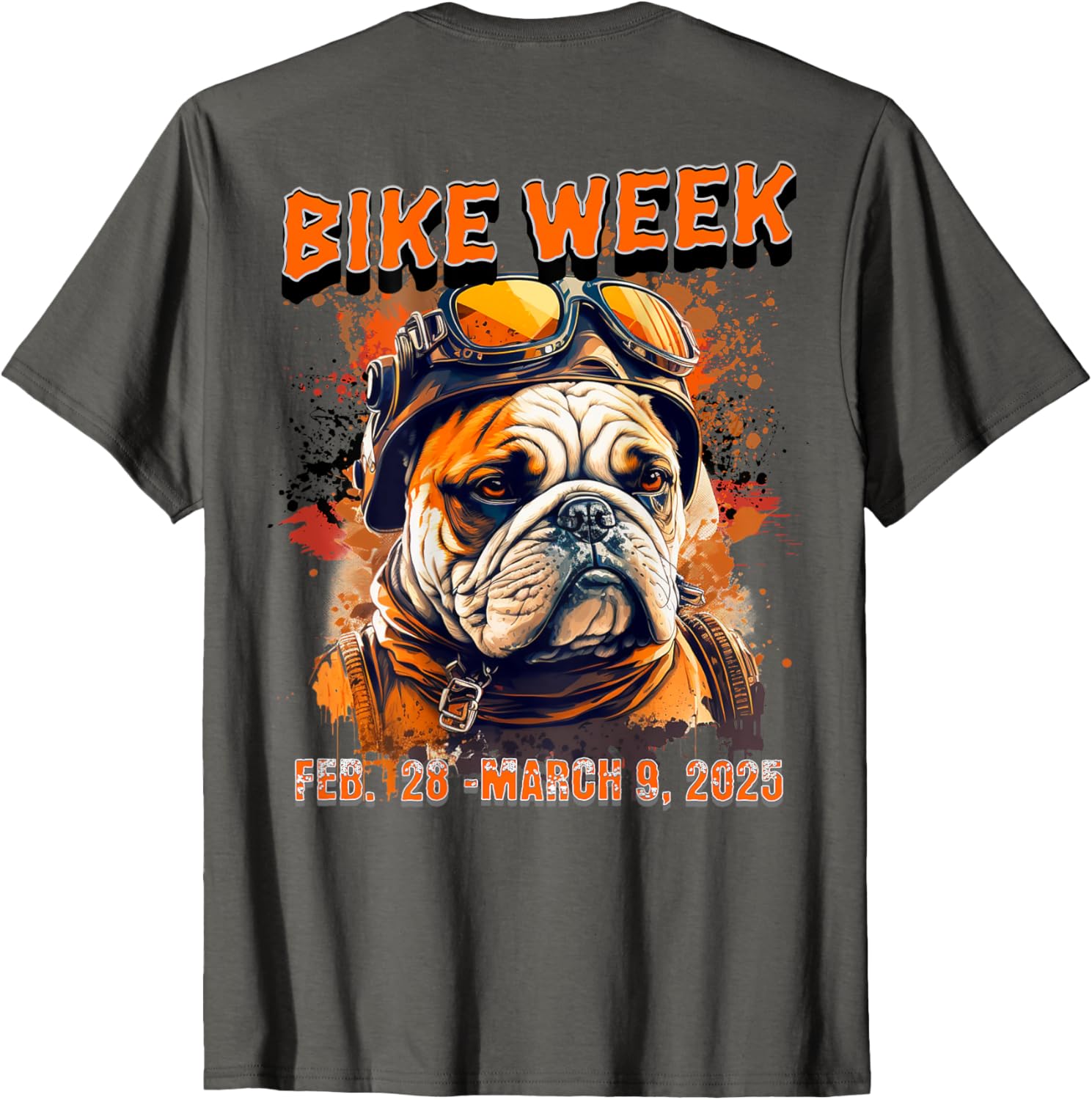 Bike Week 2025 Rally Dog Art T-Shirt for Men, Women, and Kids - 15