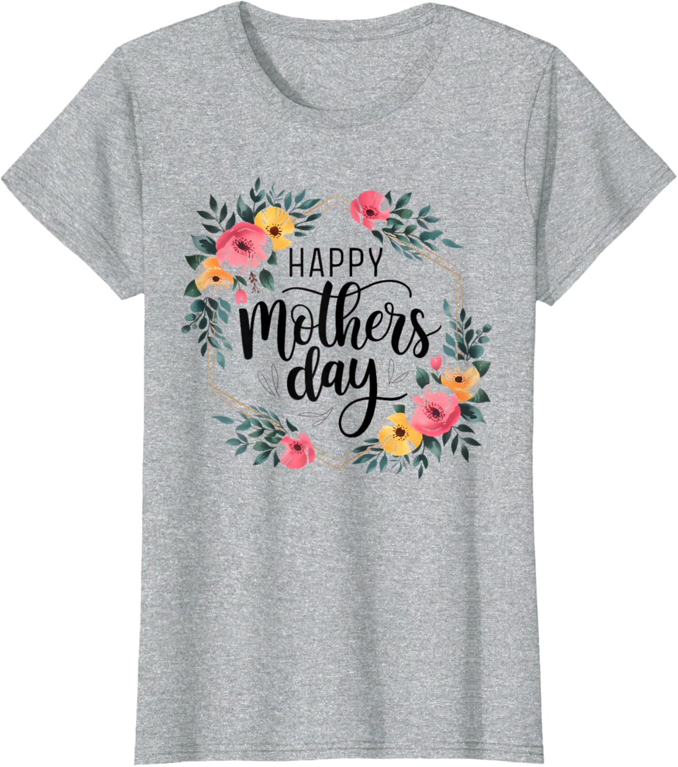 Floral Happy Mother’s Day T-Shirt for Moms and Grandmas - Stylish Gift - 2
