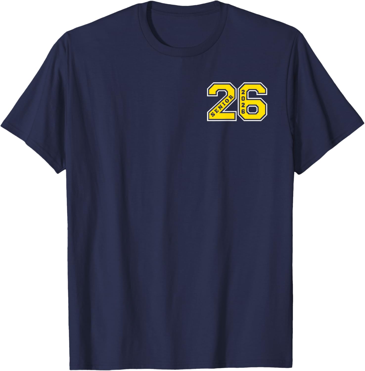 Gold Senior Class 26 T-Shirt Elite Wear for 2026 Graduation Celebration - 21