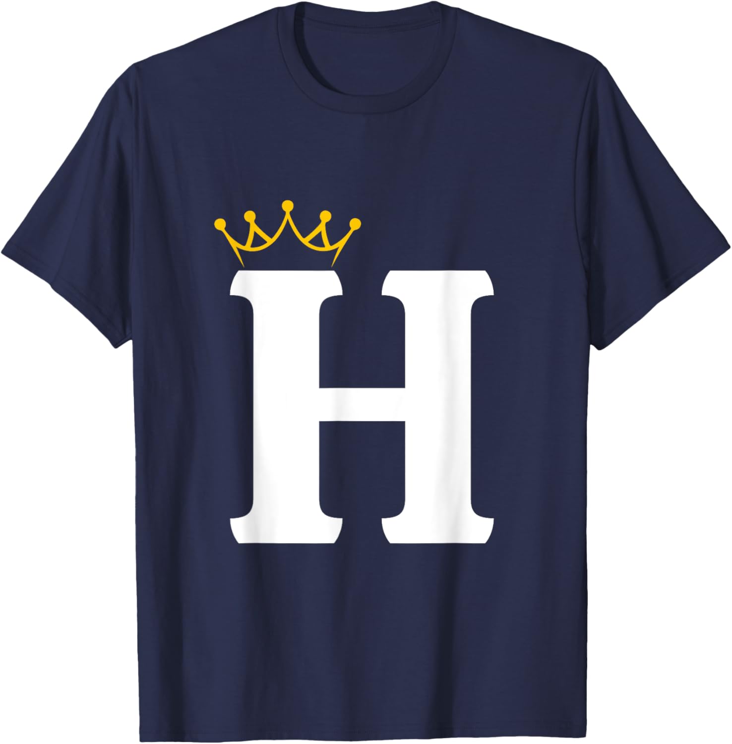 Crowned Letter H Monogram T-Shirt for Stylish Wear and Personal Touch - 5
