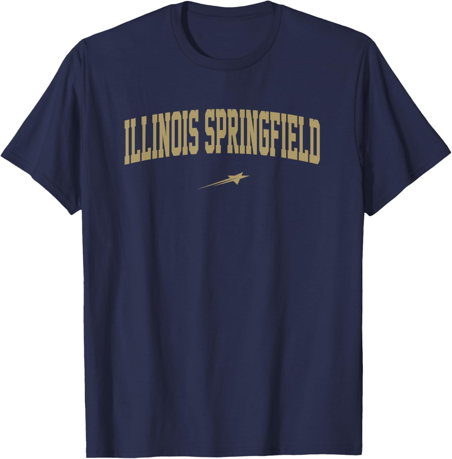 Illinois Springfield UIS Prairie Stars Arch Logo T-Shirt for Fans - 1