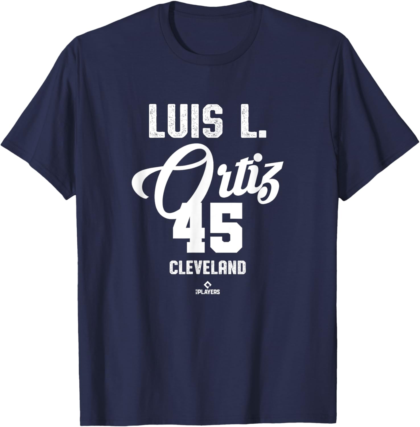 Luis Ortiz 45 Cleveland Baseball Vintage MLBPA T-Shirt for Fans - 5