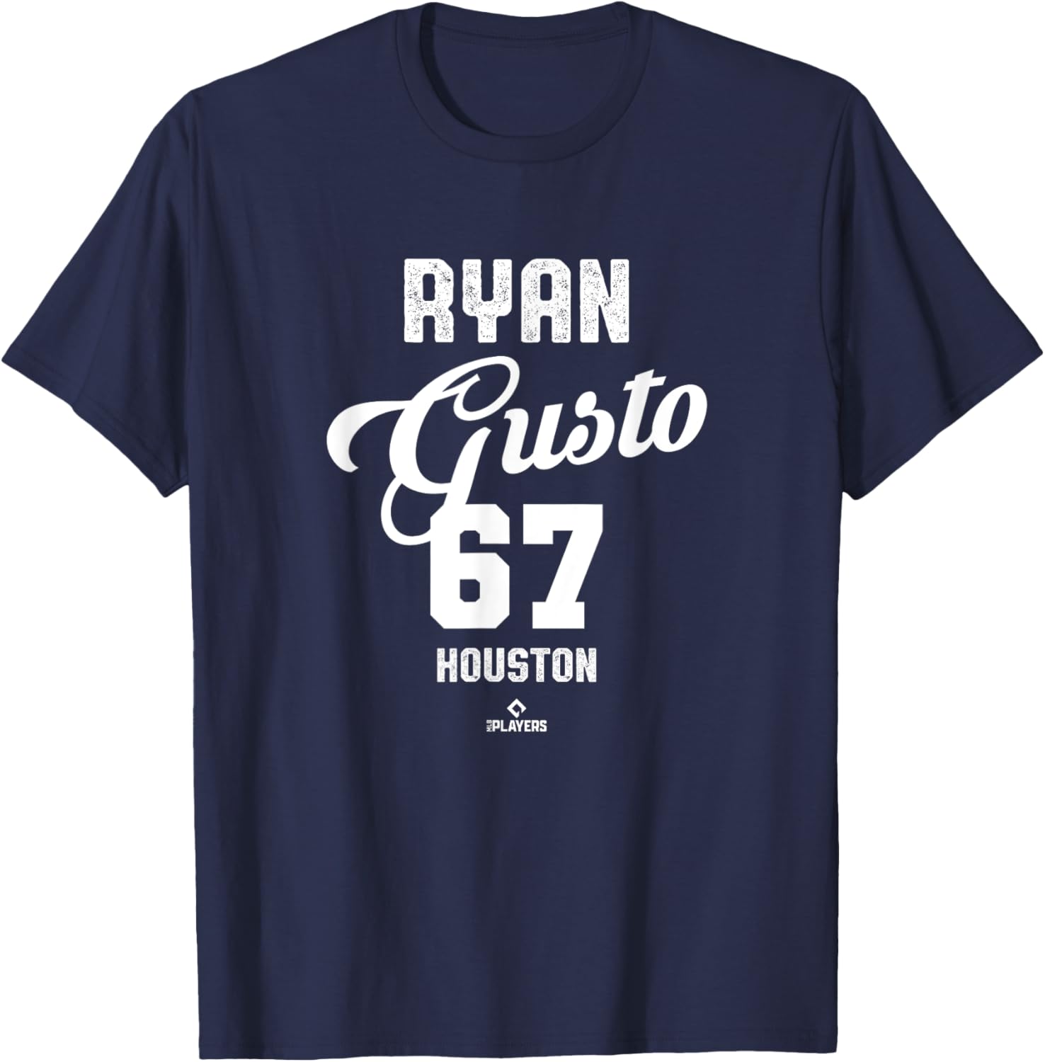 Ryan Gusto 67 Houston Vintage MLBPA T-Shirt Perfect for Baseball Fans - 4