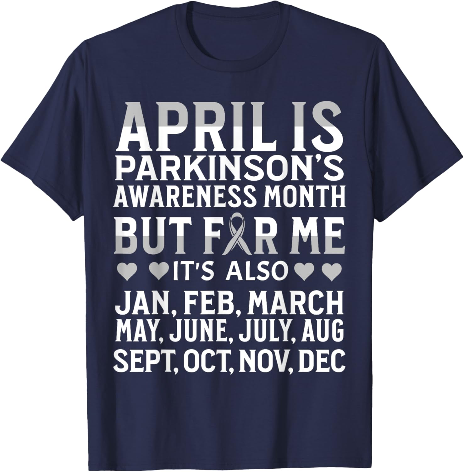Support Parkinson's Awareness with Our April T-Shirt for Everyone - 4
