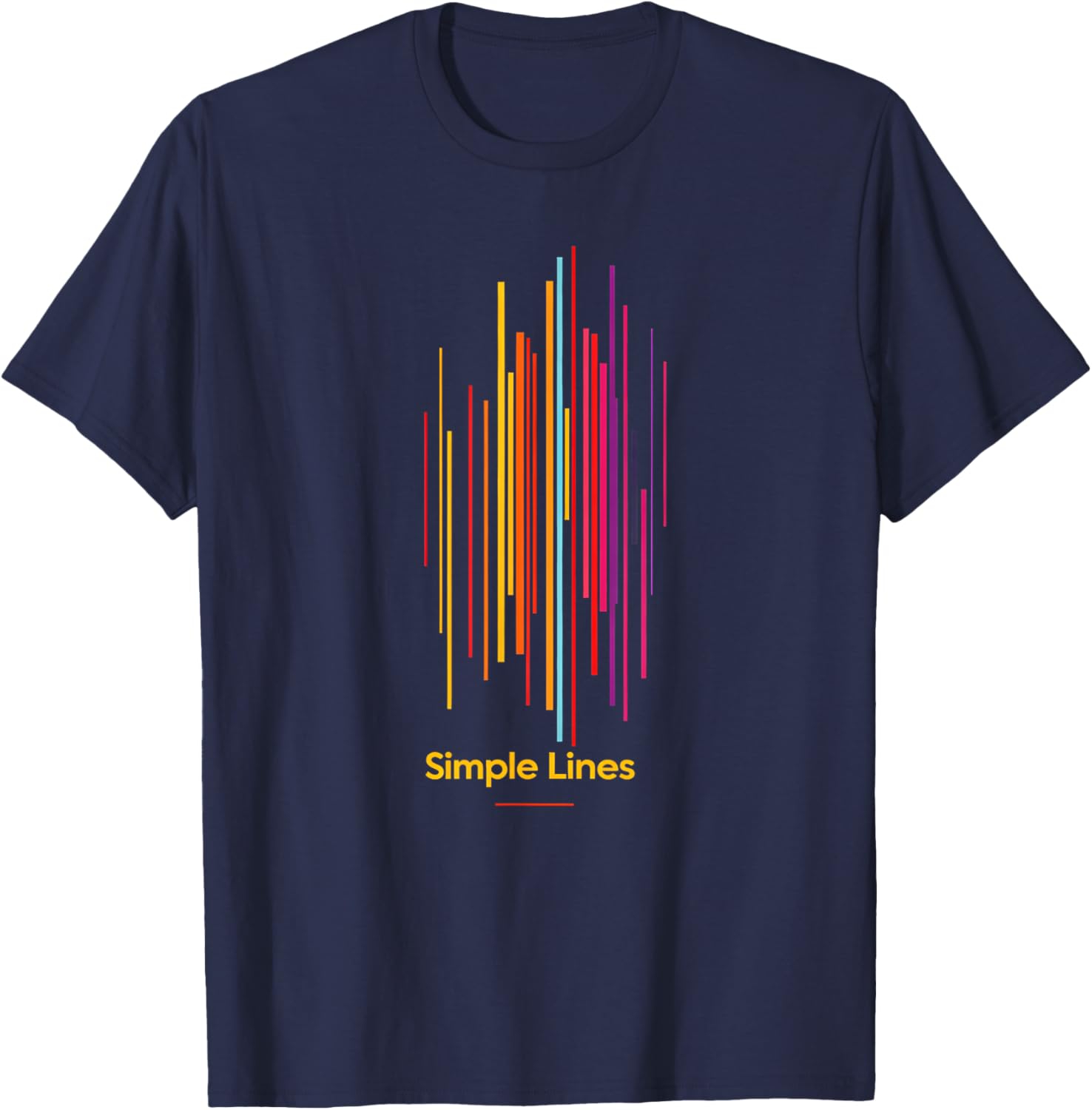 Minimalist Art T-Shirt with Simple Lines and Abstract Shapes Design - 1