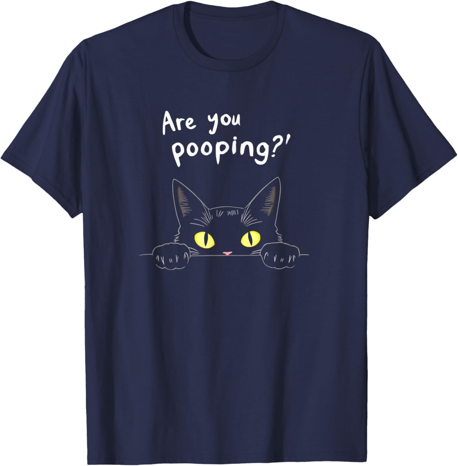 Funny Cat Pooping Humor T-Shirt for Cat Lovers - Cute Kitty Graphic Tee - 4
