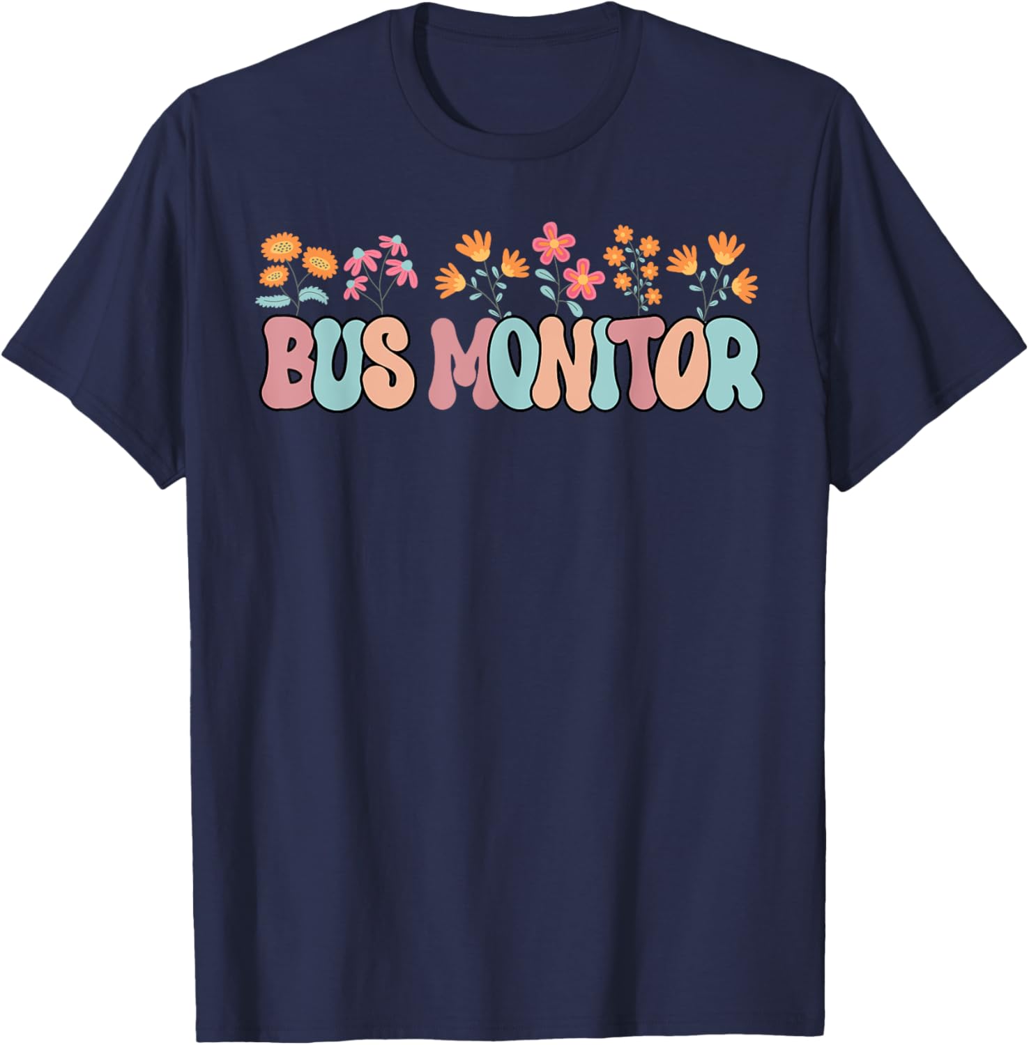 Stylish School Bus Monitor T-Shirt for Women - Fun Bus Aid Apparel - 6