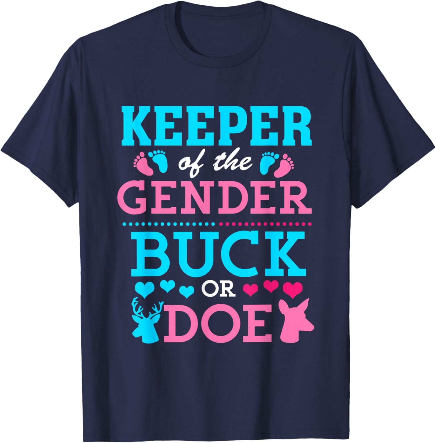 Funny Buck or Doe Gender Reveal T-Shirt for Baby Shower Celebrations - 5