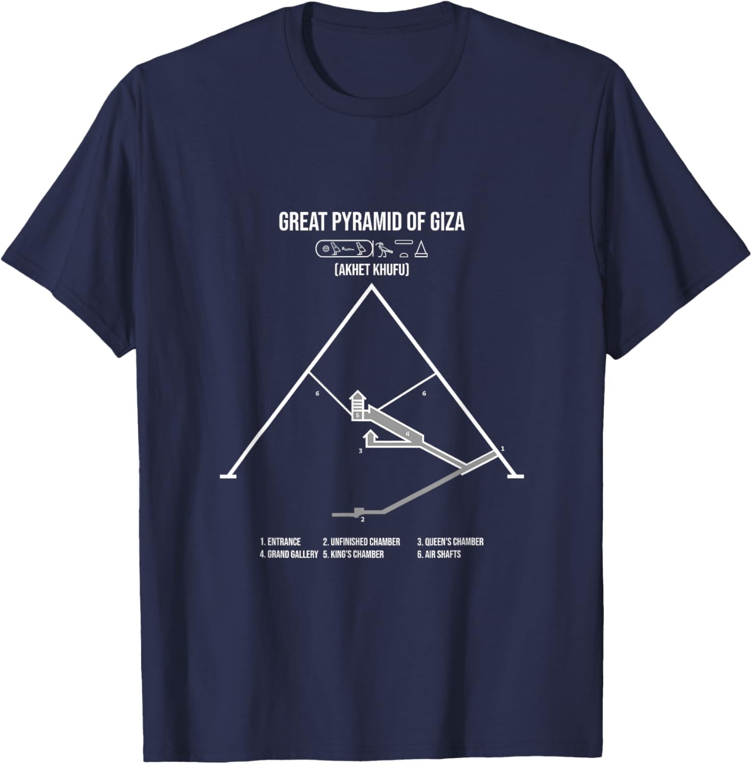 Great Pyramid of Giza T-Shirt for Travel Lovers and History Buffs - 16