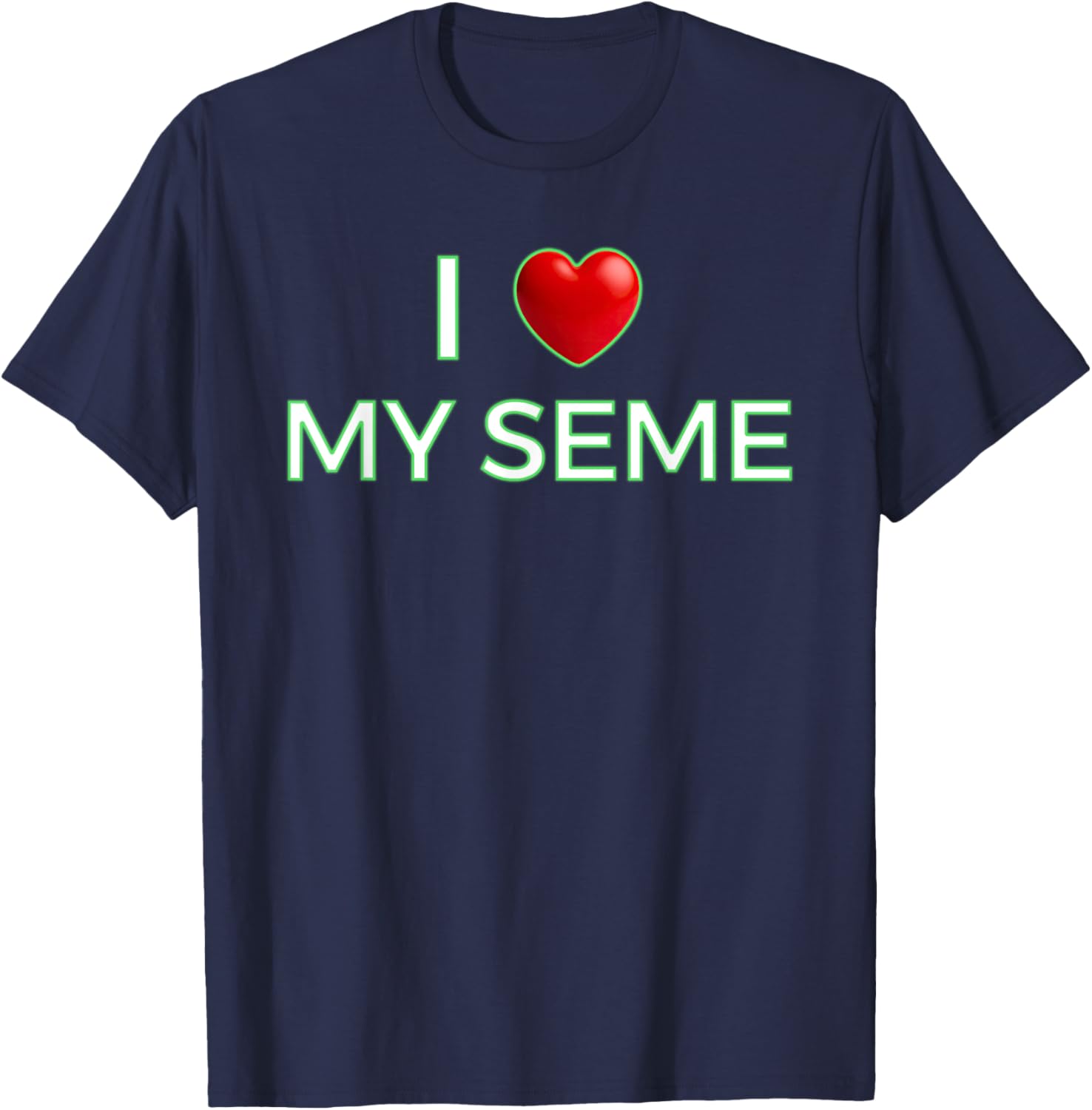 I Love My Seme Funny Red Heart Anime T-Shirt for Anime Fans - 3