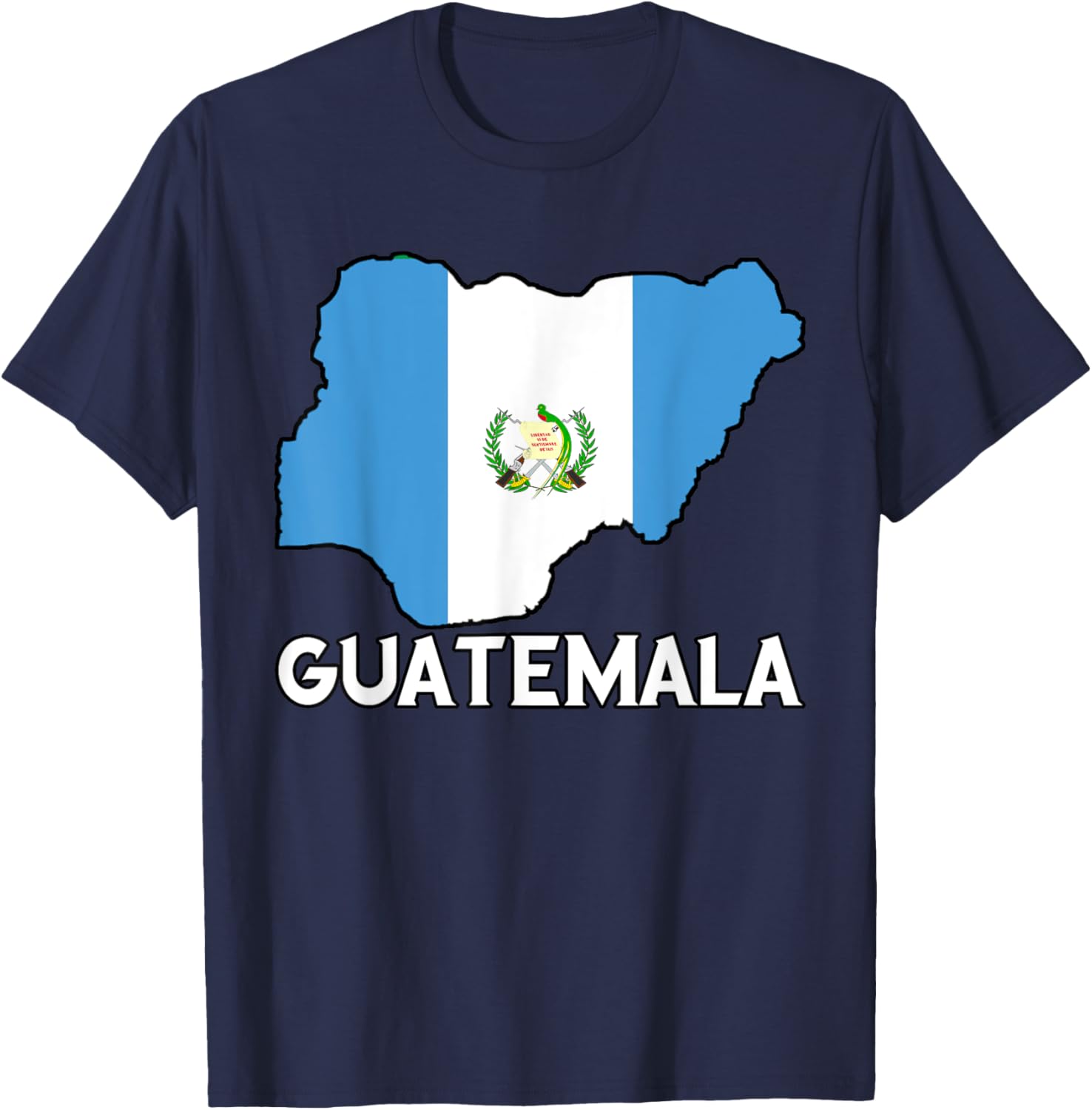 Guatemalan Pride T-Shirt with Flag Map for Cultural Connection - 1