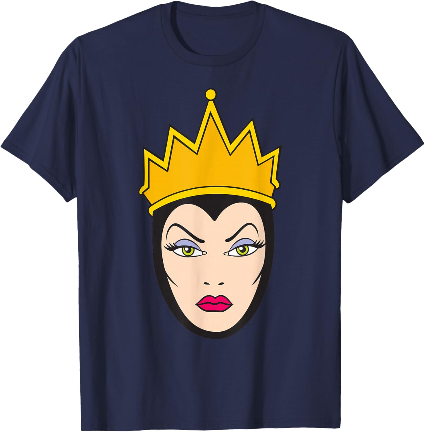 Disney Villains Evil Queen Big Face T-Shirt for Snow White Fans - 19