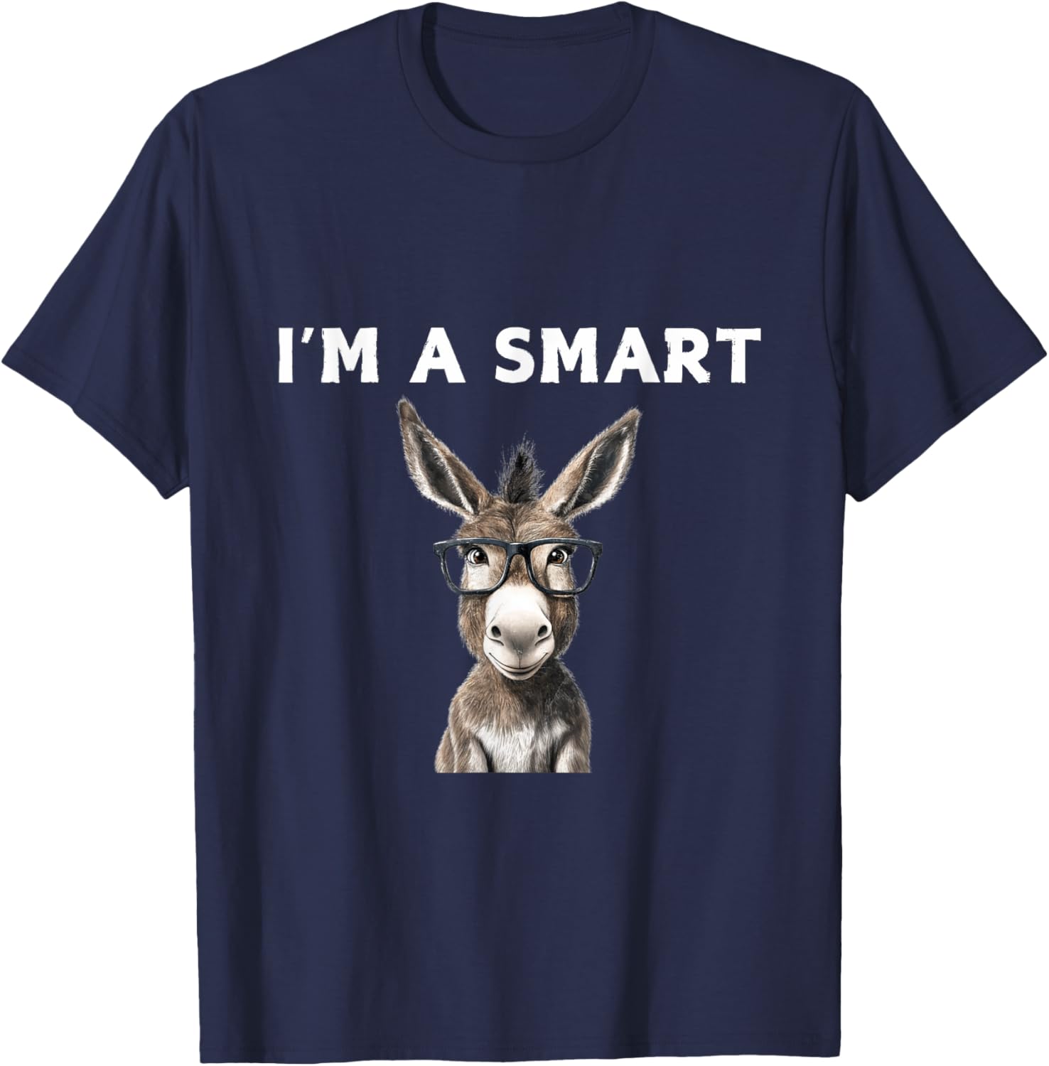 Smart Donkey T-Shirt for Fun Lovers - Unique and Stylish Graphic Tee - 1