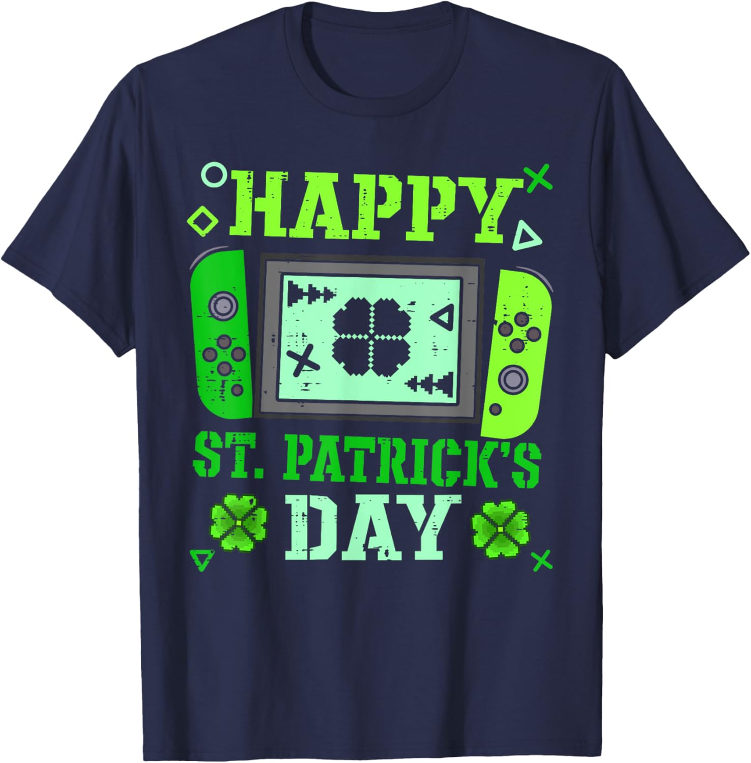 Happy St Patrick's Day Lucky Gamer T-Shirt for Boys and Men - 2
