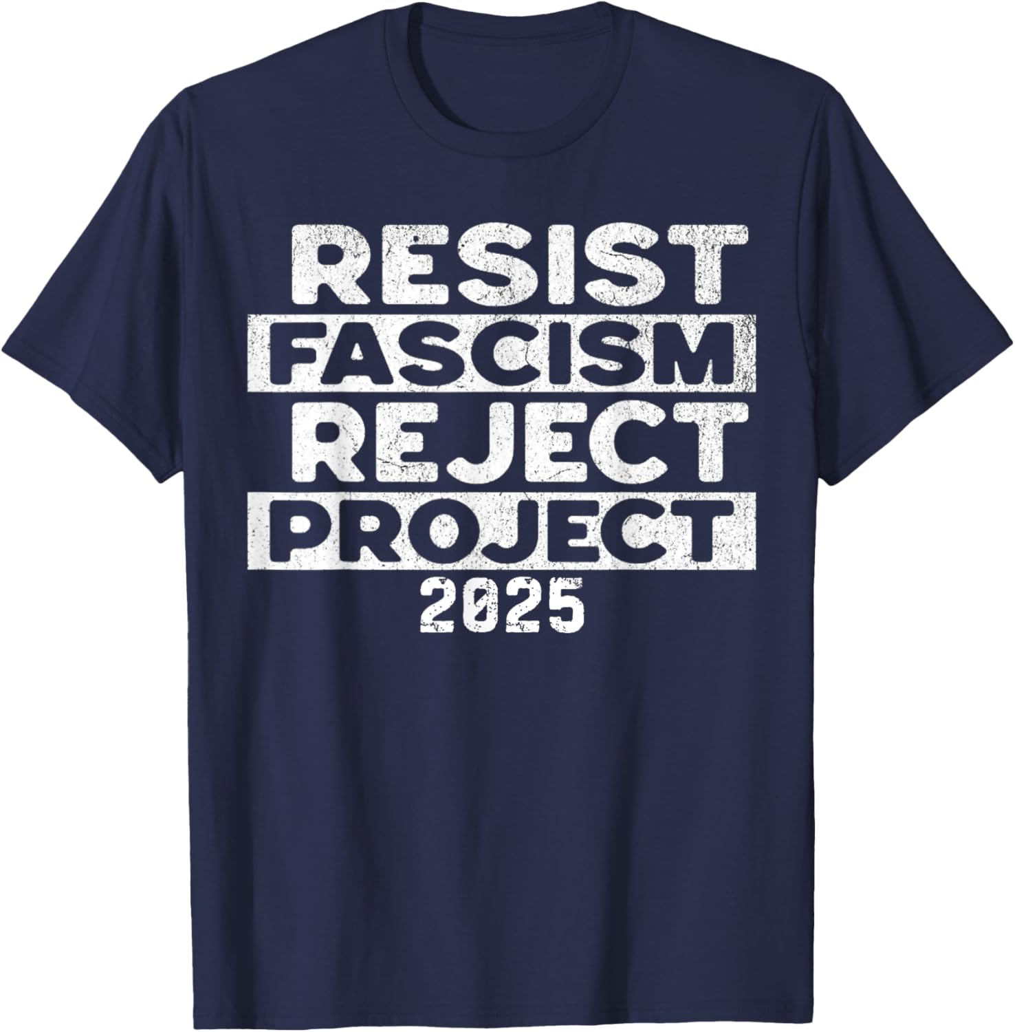 Resist Fascism Reject Project 2025 T-Shirt - Powerful Statement Apparel - 12