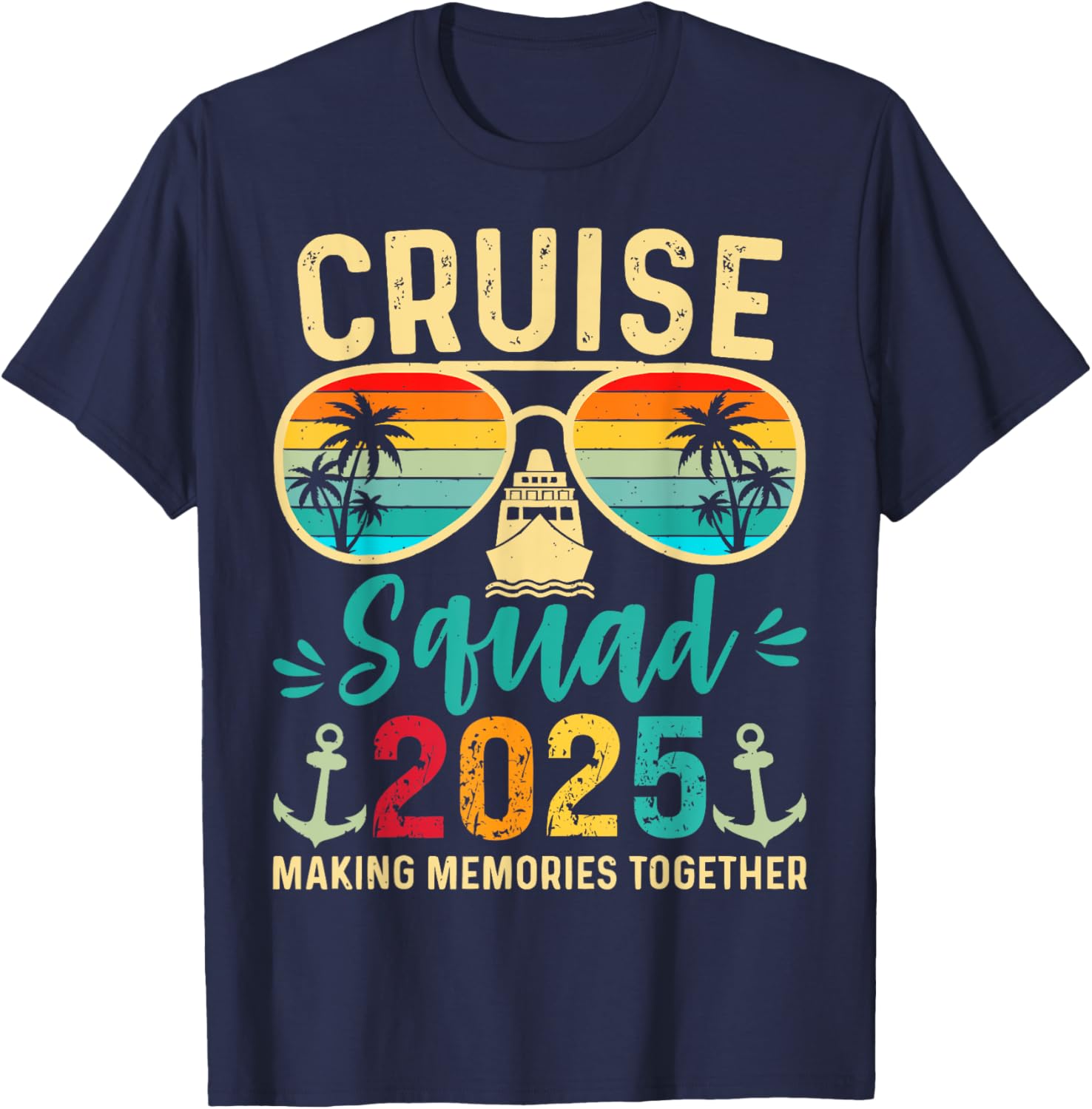 Cruise Squad 2025 Birthday Party Matching T-Shirt for Fun Vacations - 16
