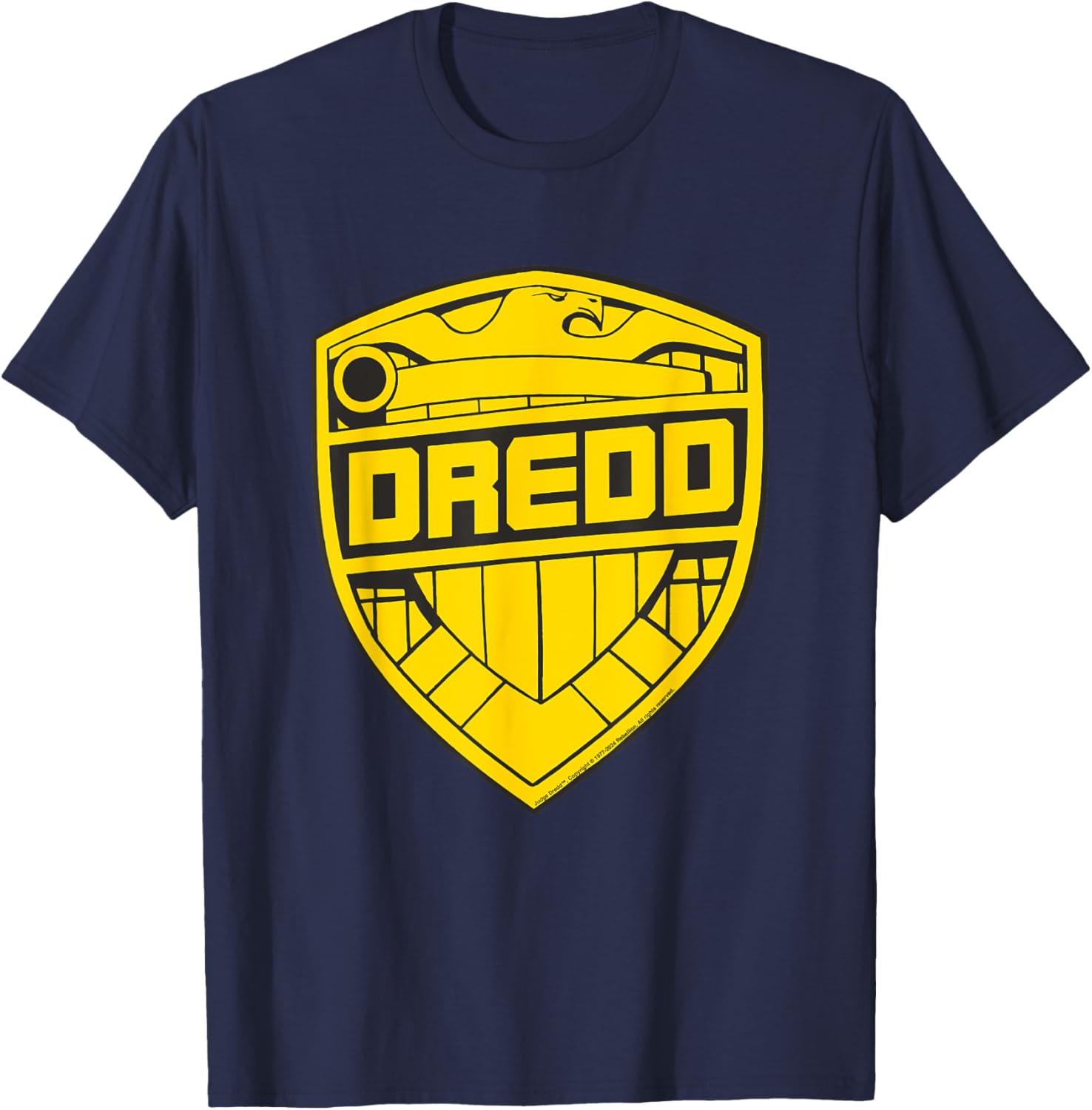 Judge Dredd Gold Dredd Badge T-Shirt for Fans of 2000 AD Comics - 1