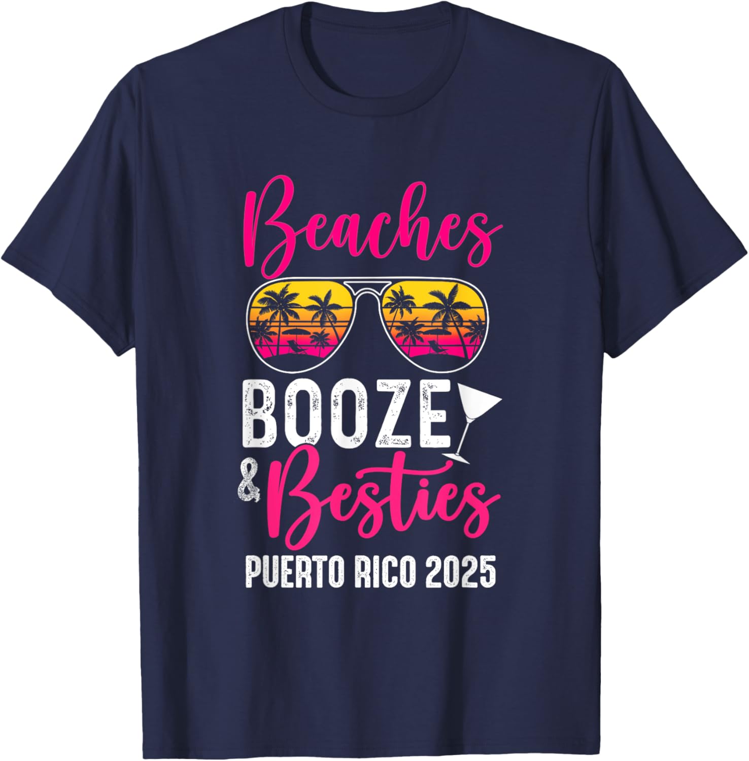 Girls Weekend Trip Puerto Rico T-Shirt Fun Beaches Booze Besties 2025 - 4