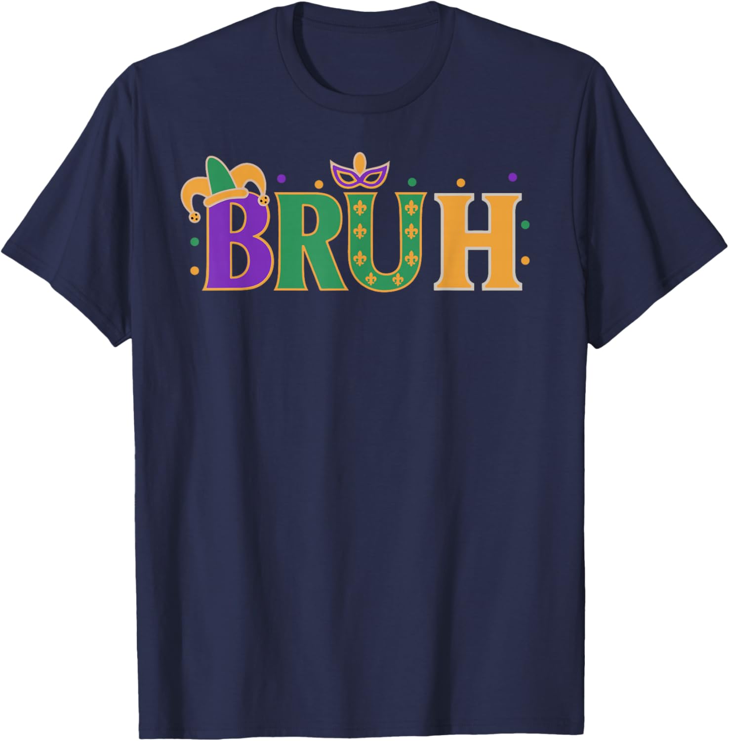 Mardi Gras Bruh Shirt for Boys Teens and Men Fun Festive T-Shirt - 4