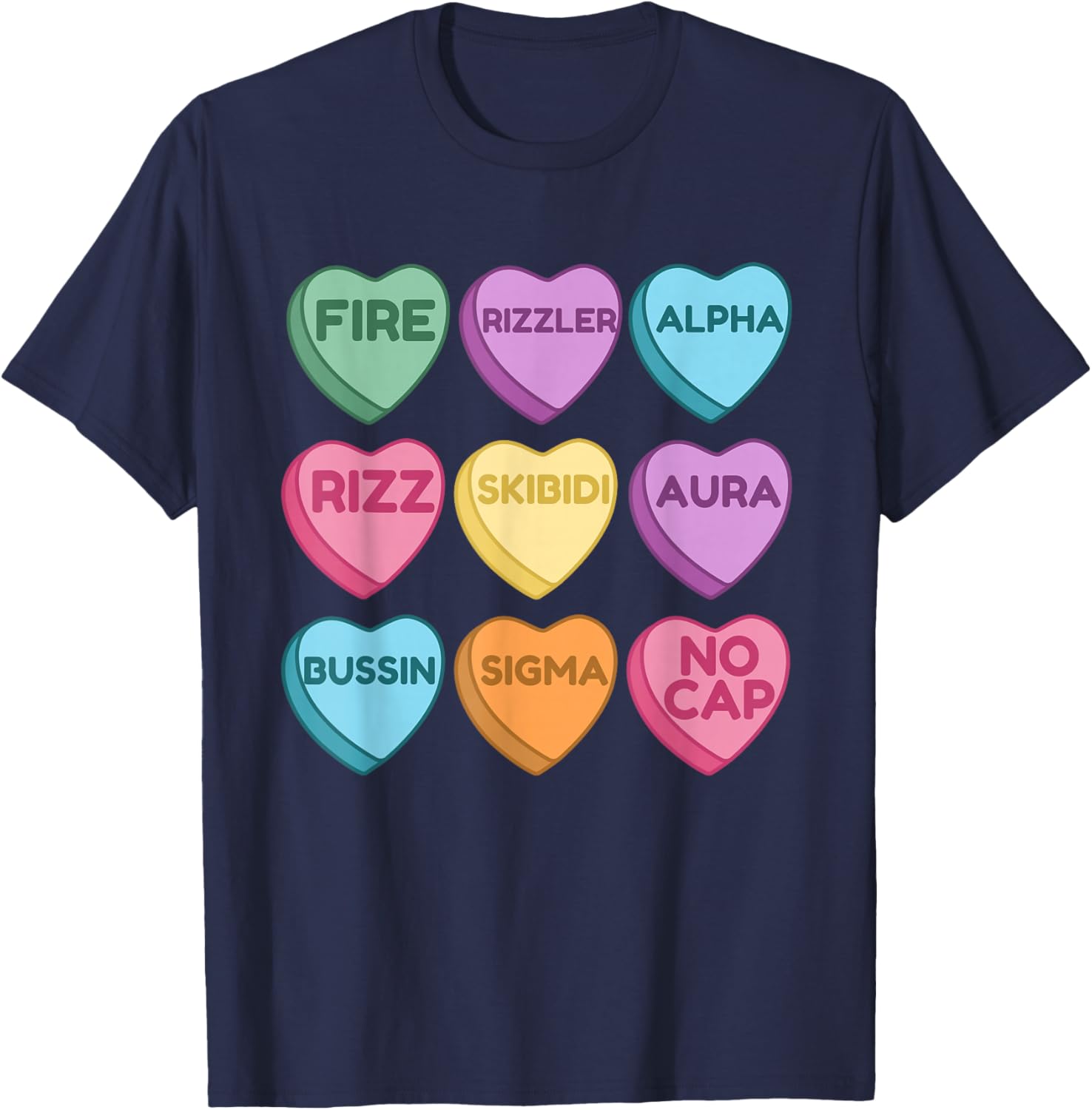 Skibidi Valentine's Day Funny Rizz T-Shirt for Trendy Love Birds - 5