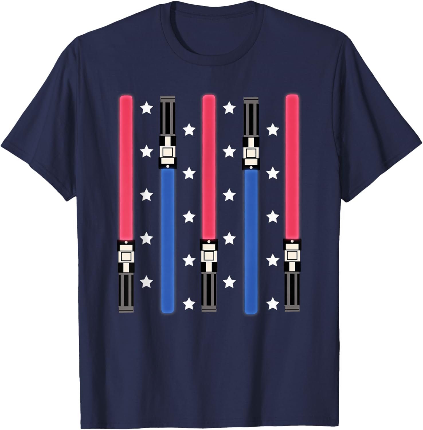 Star Wars 4th of July Lightsabers T-Shirt for Fans and Celebrations - 4