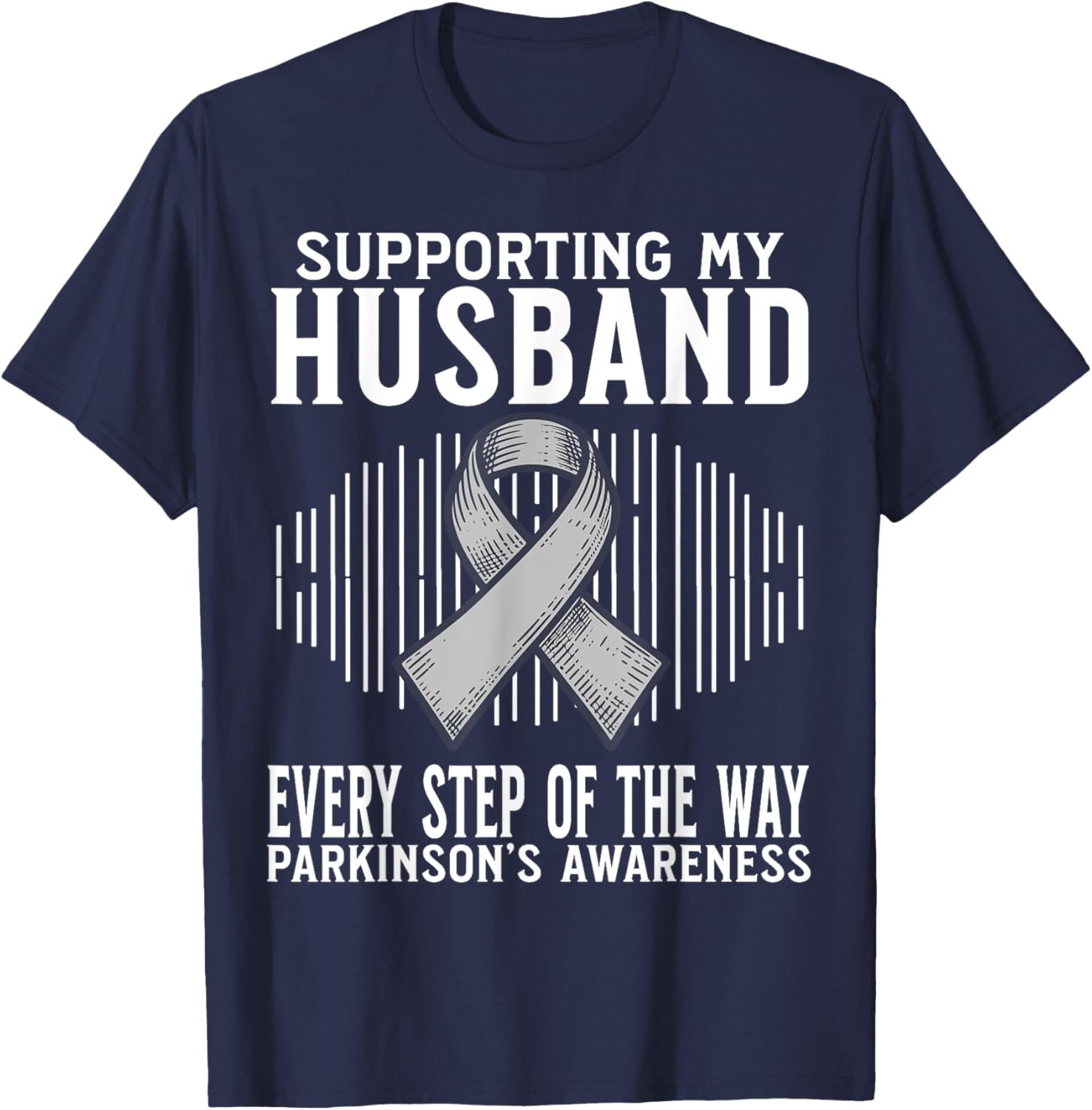 Support My Husband Parkinson's Disease Awareness T-Shirt Gift - 18