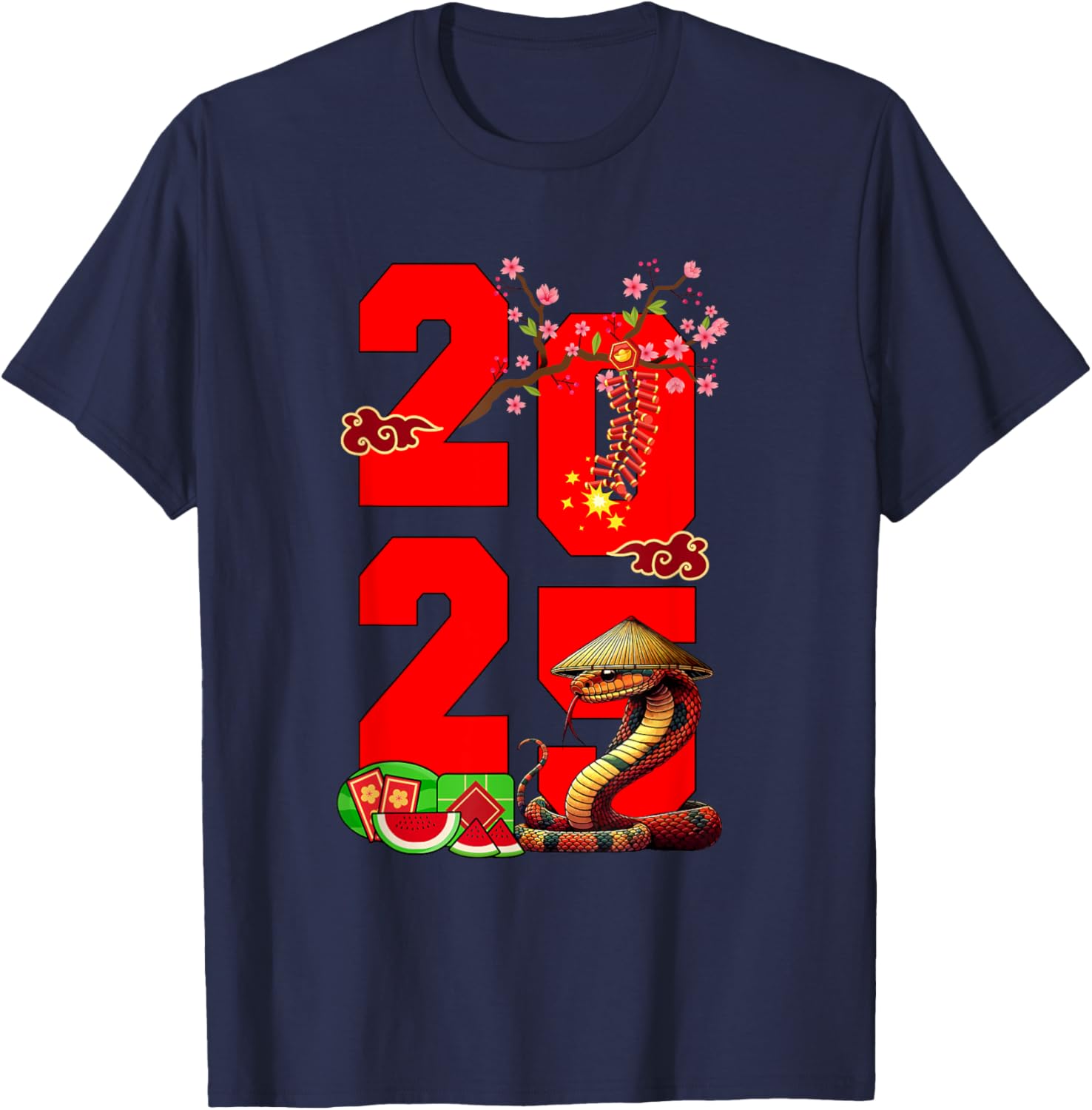 2025 Vietnamese Lunar New Year Snake Family T-Shirt for Festive Fun - 6