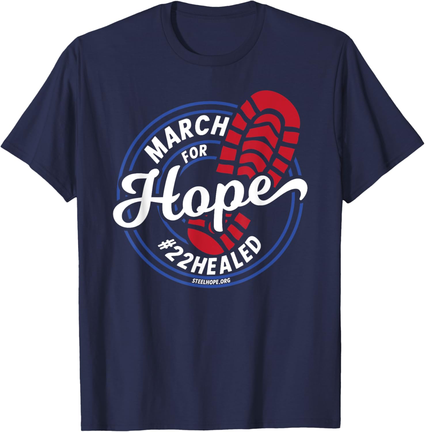 March for Hope Steel Hope T-Shirt - Hopeful Design for Every Occasion - 5