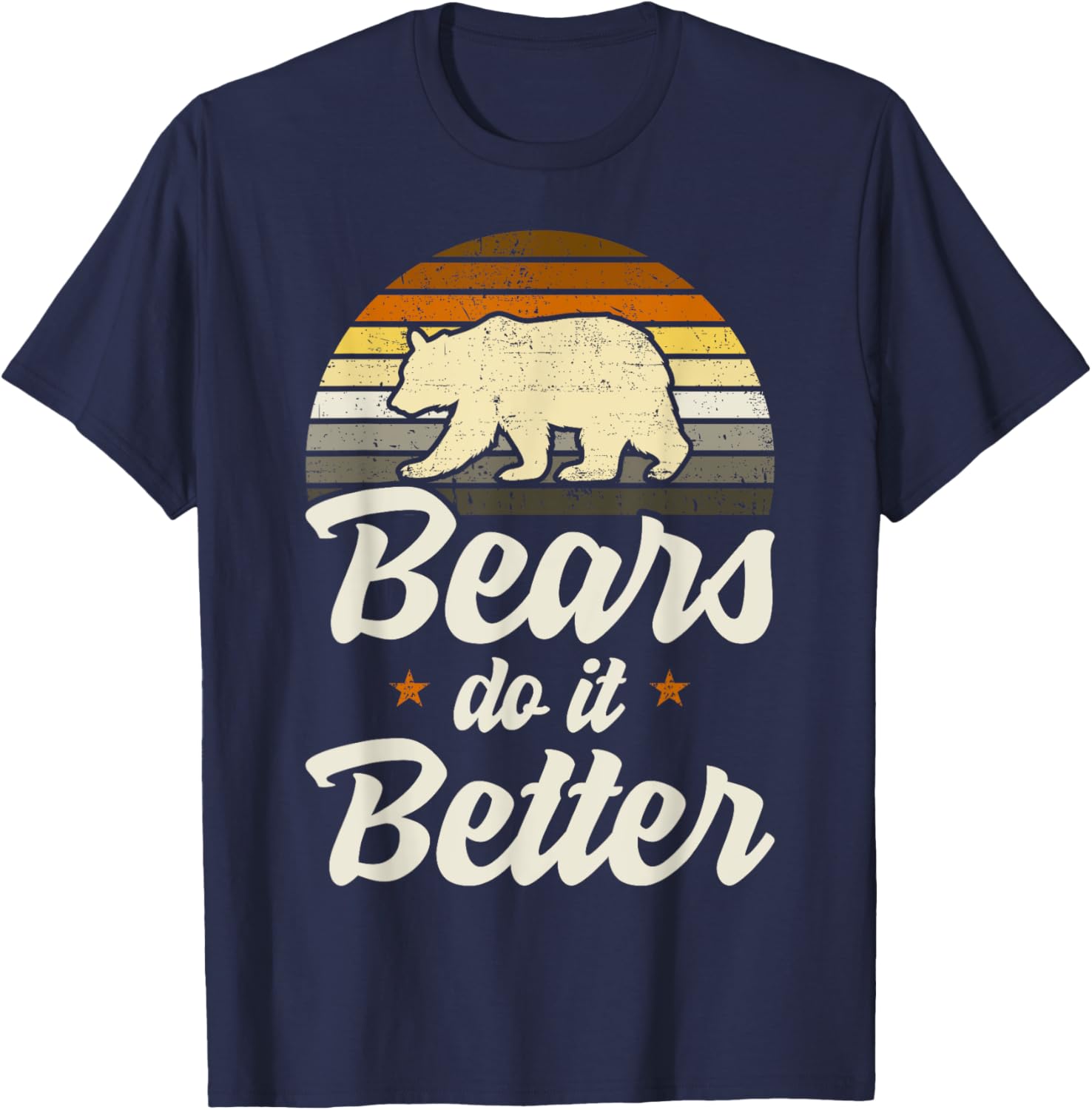 Bears Do It Better Bear Pride LGBT Flag T-Shirt for Gay Men - 11