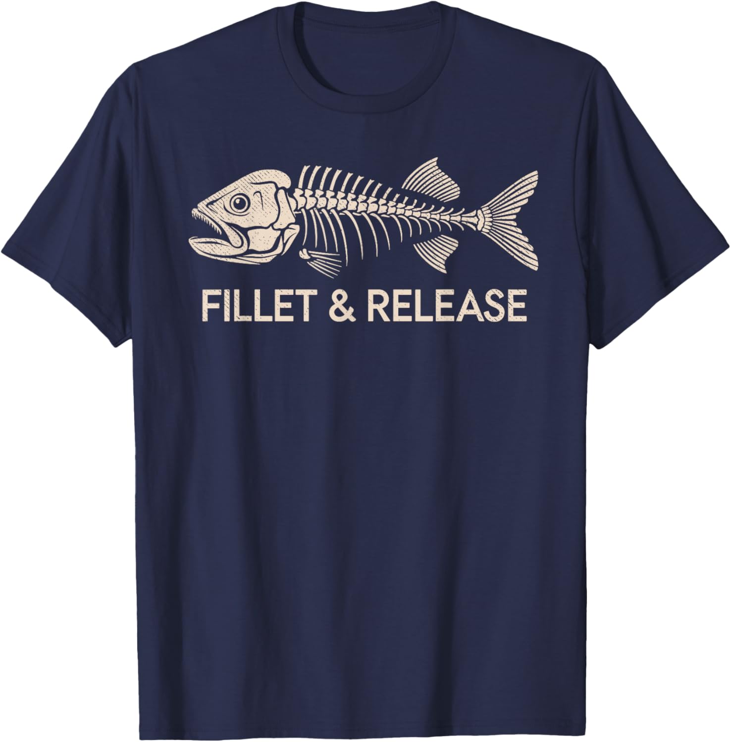 Funny Fishing T-Shirt for Anglers - Fillet and Release Humor Tee - 1