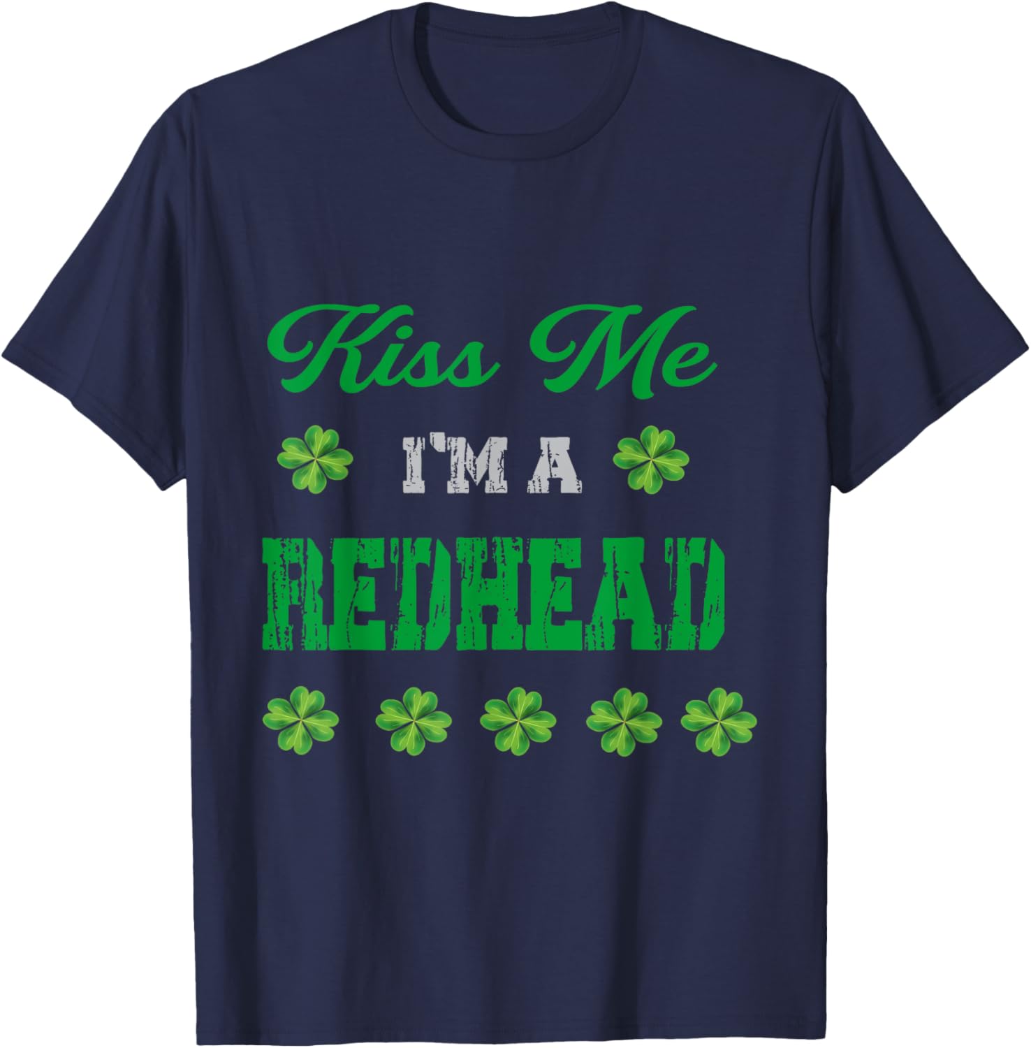 Kiss Me I'm a Redhead St. Patrick's Day Funny T-Shirt for Irish Pride - 2