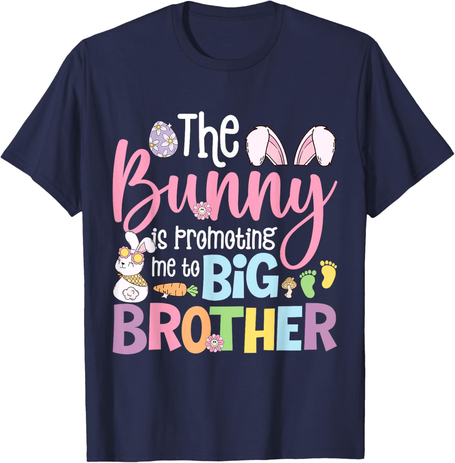 Big Brother Easter Bunny Pregnancy Announcement T-Shirt for Expecting Moms - 10