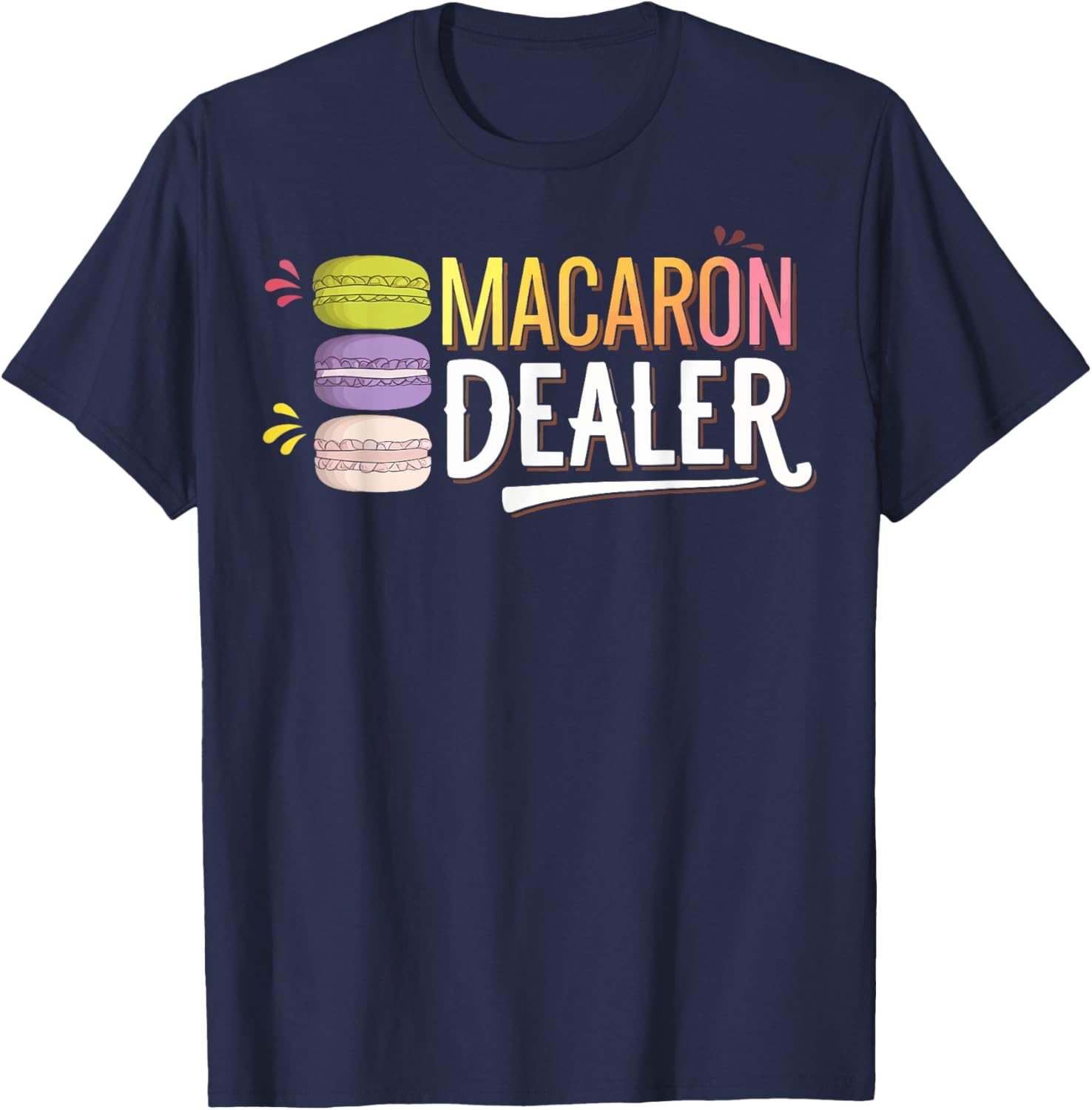 Charming Macaron Dealer T-Shirt for Sweet Treat Lovers and Foodies - 9