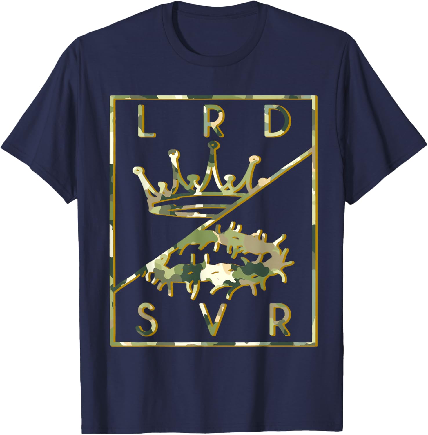 Camo Jesus Crown T-Shirt - Christian King Lord & Savior Apparel - 14
