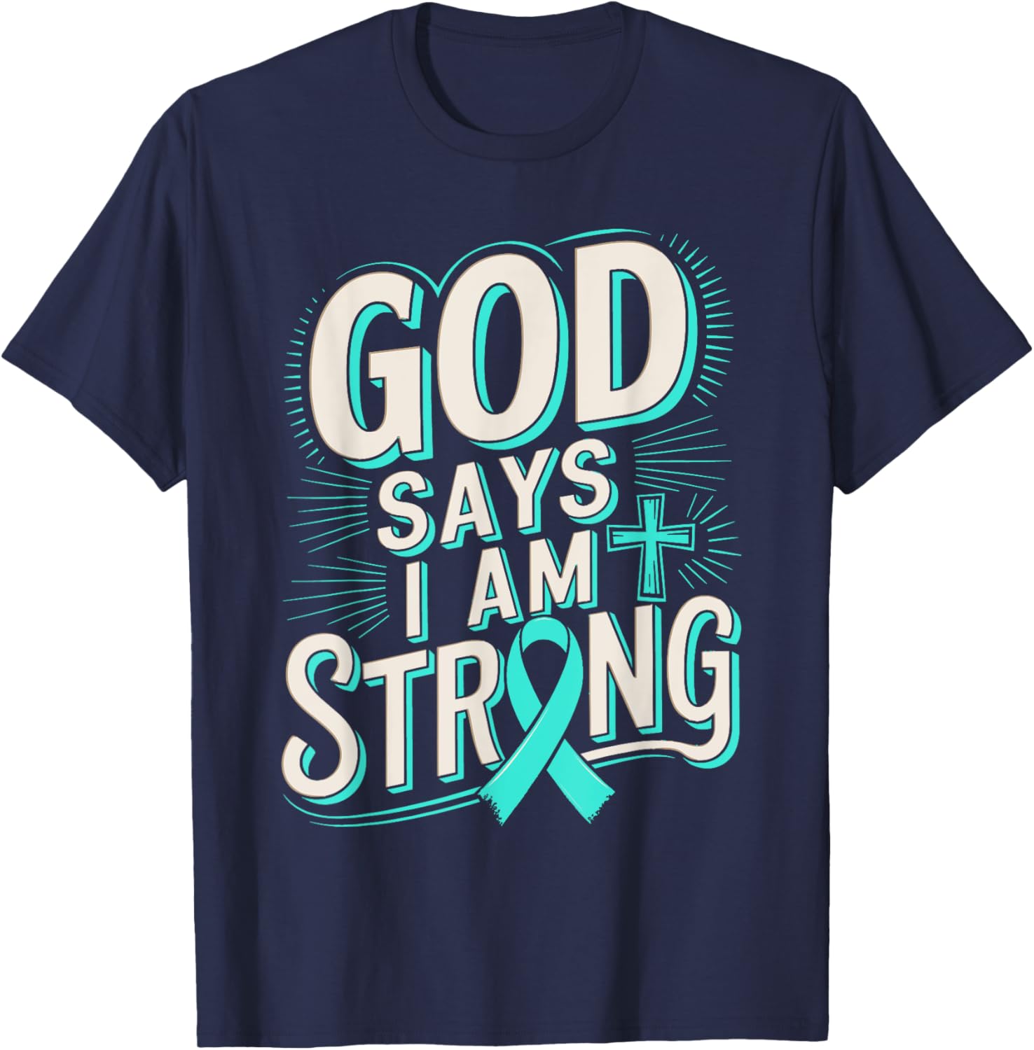 God Says I'm Strong Survivor Dysautonomia Awareness T-Shirt for Supporters - 16