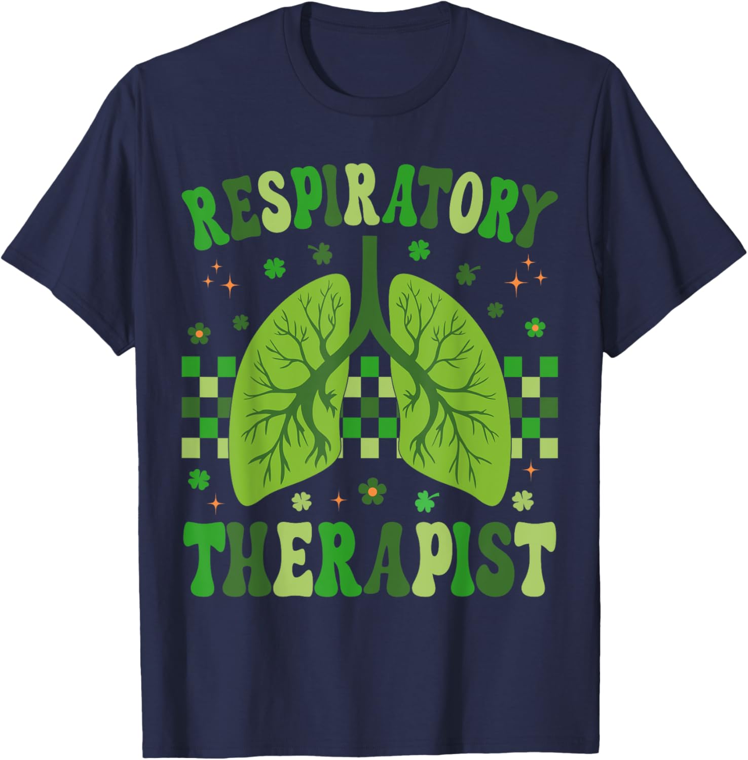 Groovy St Patrick's Day T-Shirt for Respiratory Therapy Nurses - 4