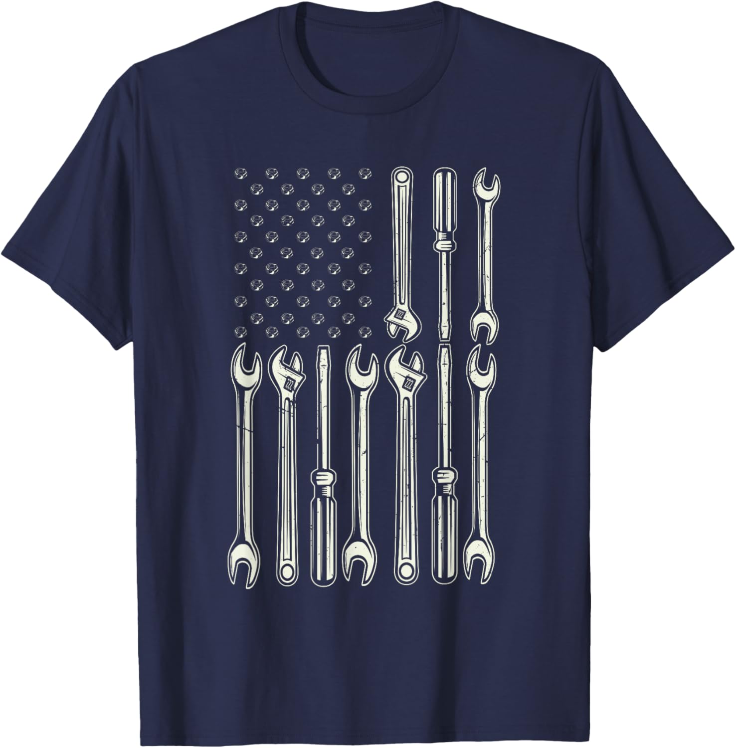 Patriotic Mechanic USA Flag T-Shirt for Men - Perfect Gift for Gearheads - 4