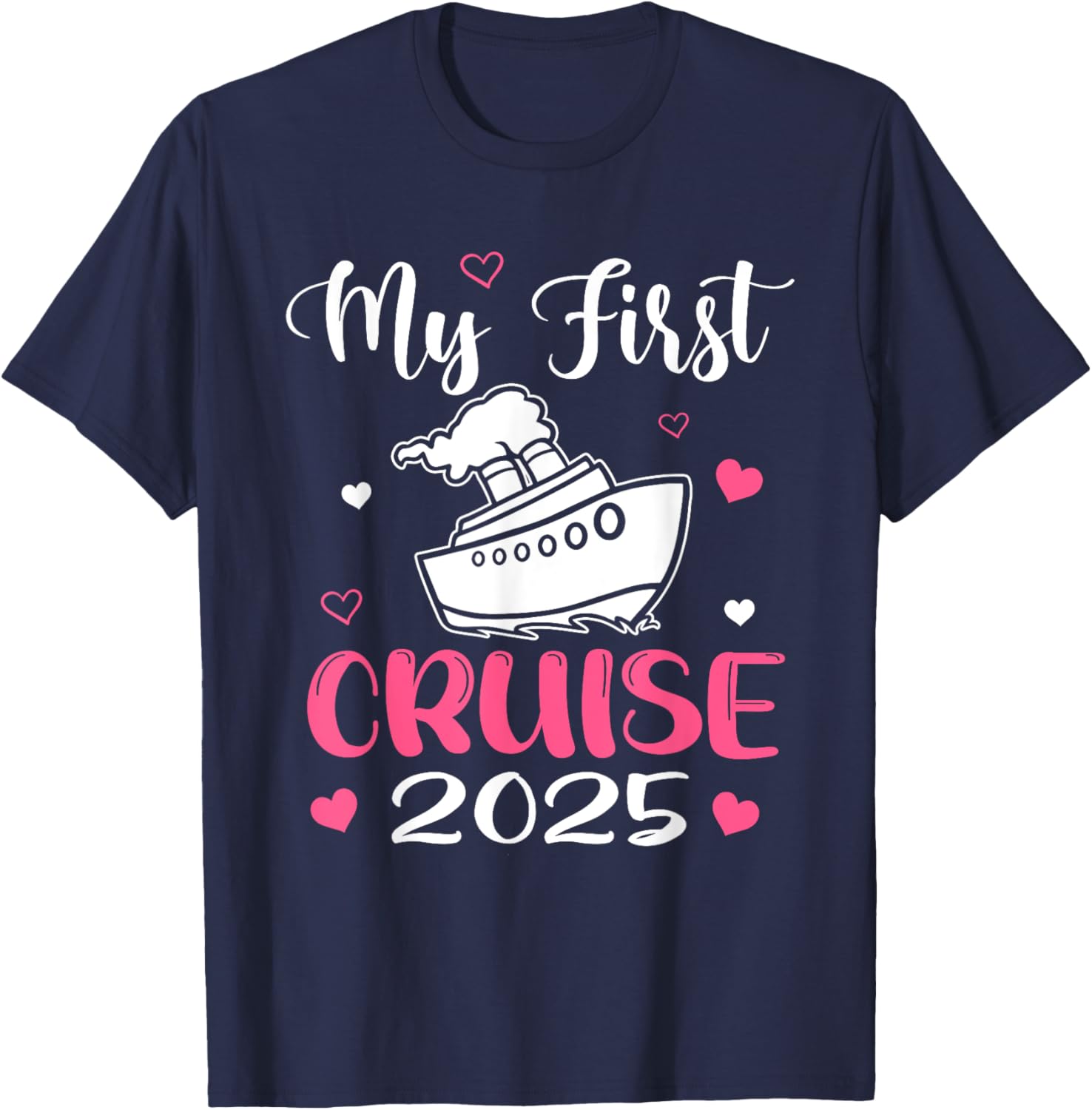 My First Cruise 2025 Family Vacation T-Shirt for Fun Adventures - 1