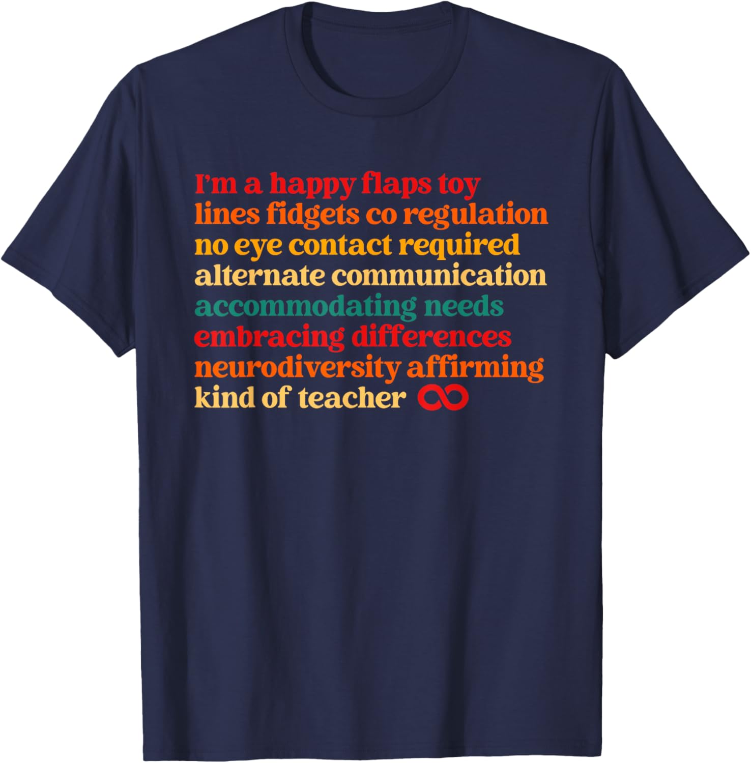 Funny I'm A Happy Flaps Toy Fidget T-Shirt for Fun and Relaxation - 3