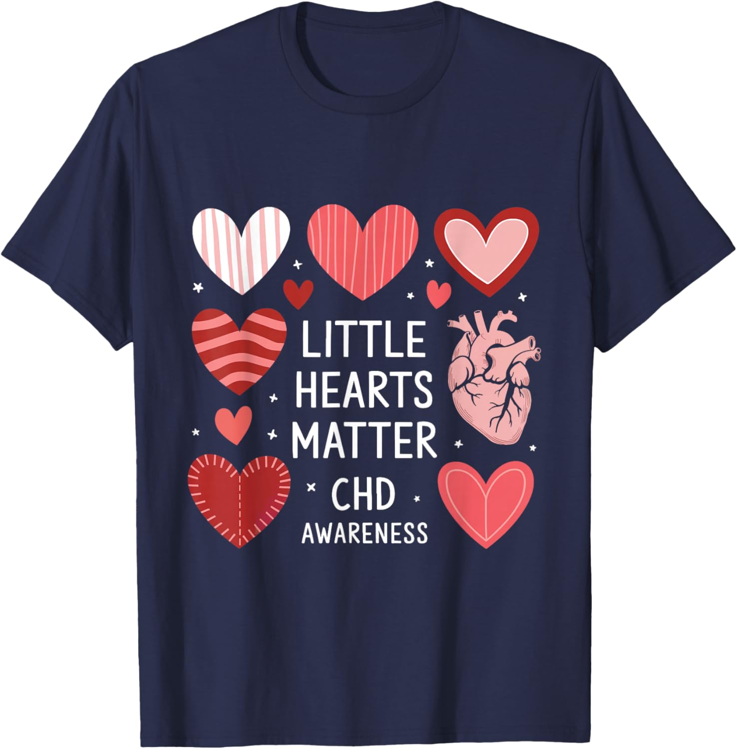 Heart Anatomy Valentine T-Shirt for CHD Awareness - Love with Purpose - 4