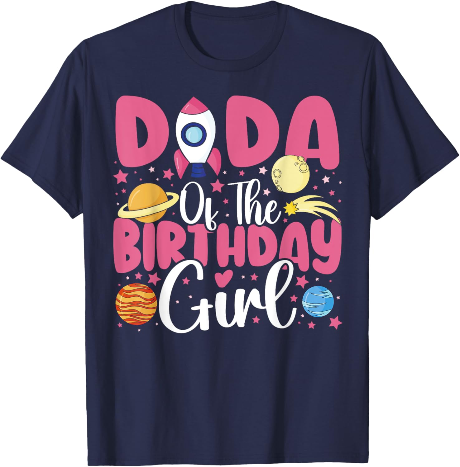 Birthday Girl Astronaut Family T-Shirt for Fun Celebrations - 3