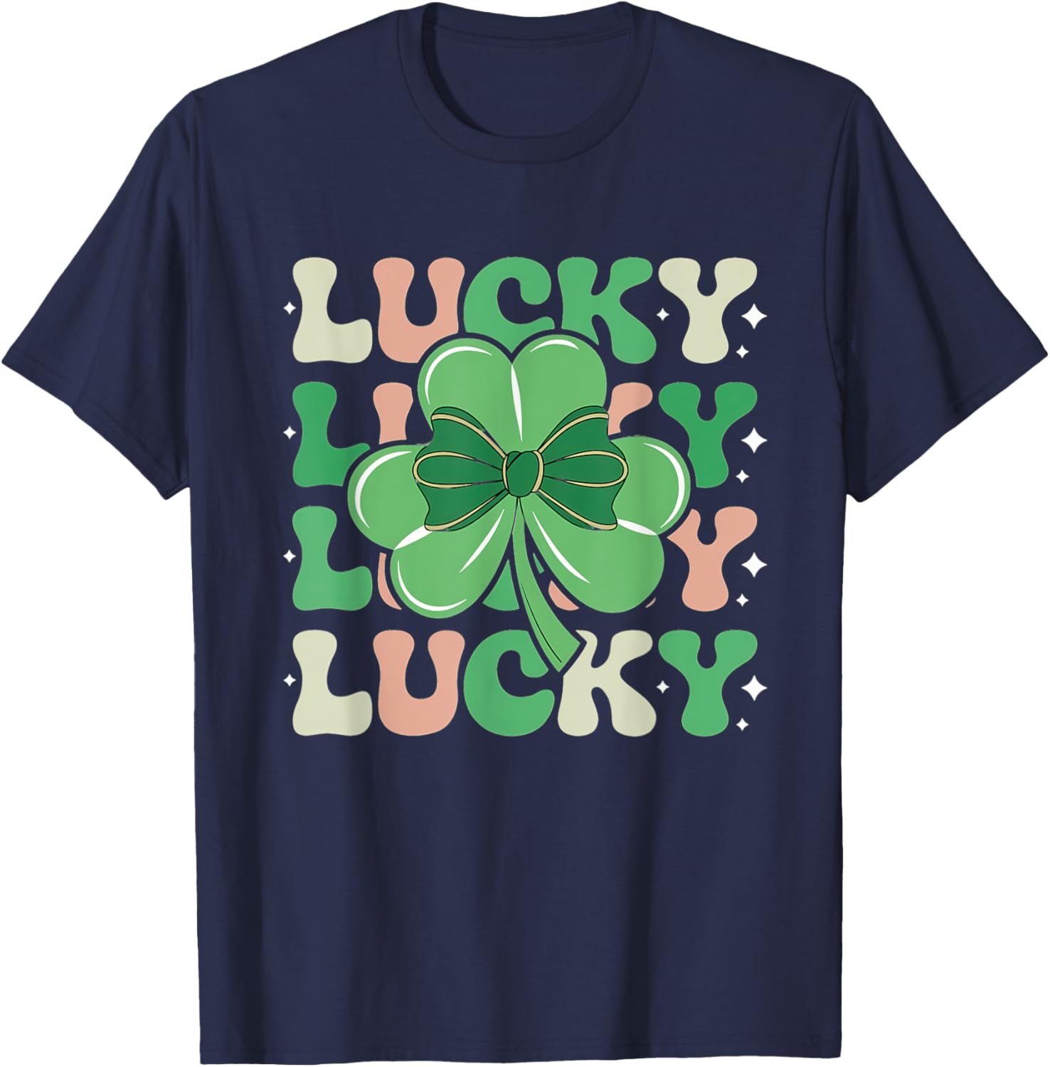 Charming St Patricks Day Girls Coquette Bow T-Shirt for Festive Fun - 2