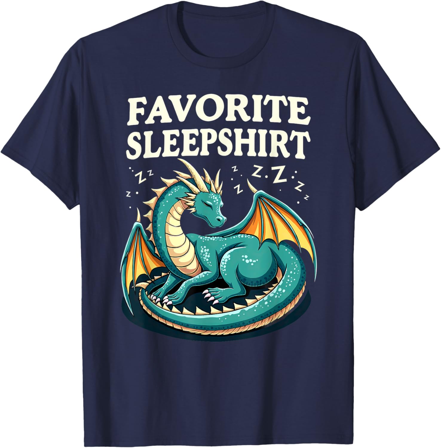 Cozy Sleeping Dragon Favorite Sleepshirt T-Shirt for Ultimate Comfort - 15