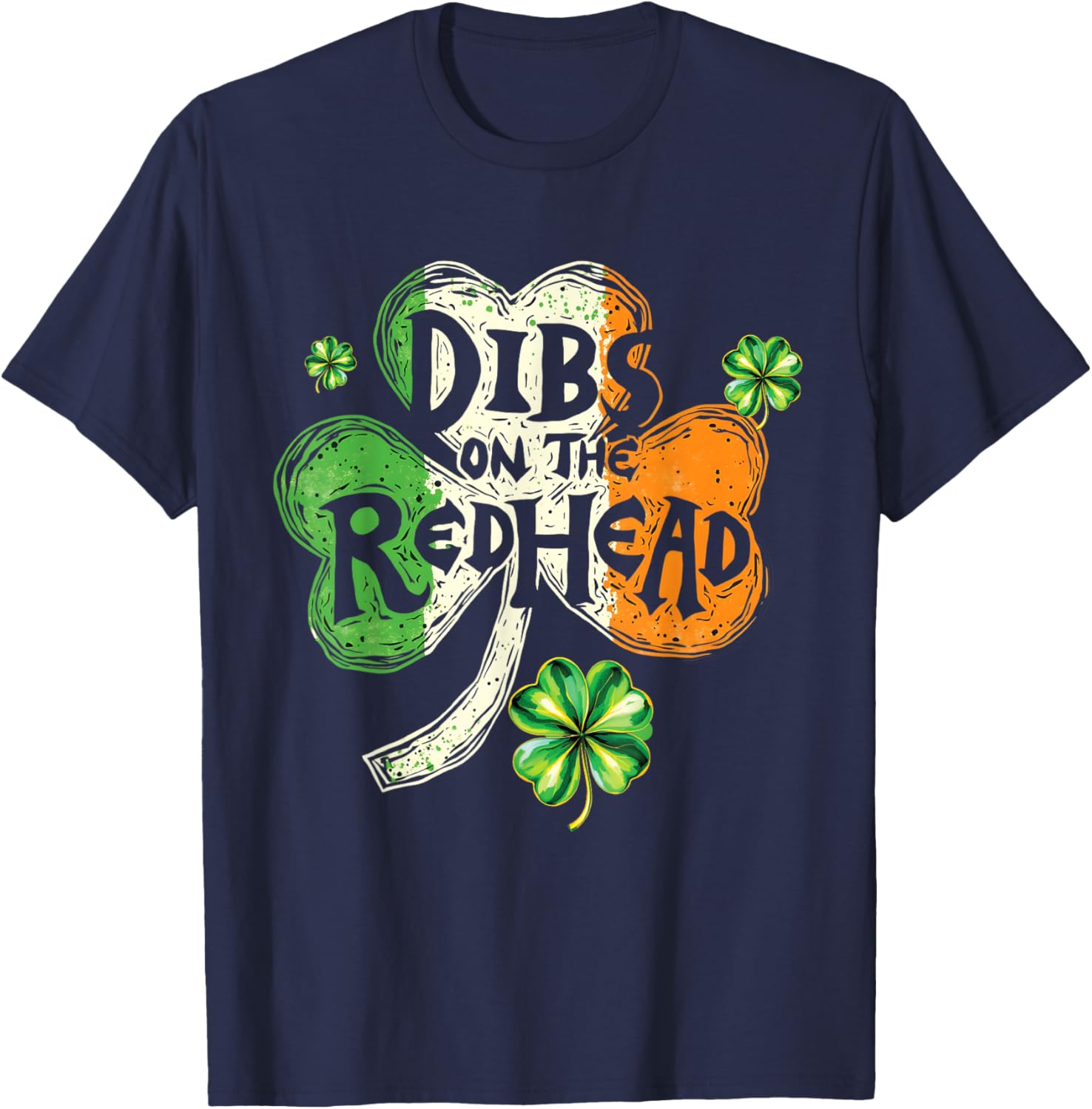 Dibs on the Redhead St Patrick's Day Shamrock T-Shirt for Women - 6