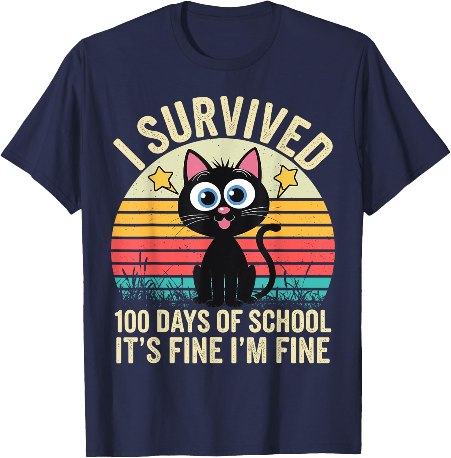 I Survived 100 Days of School T-Shirt for Kids - Fun and Stylish! - 8