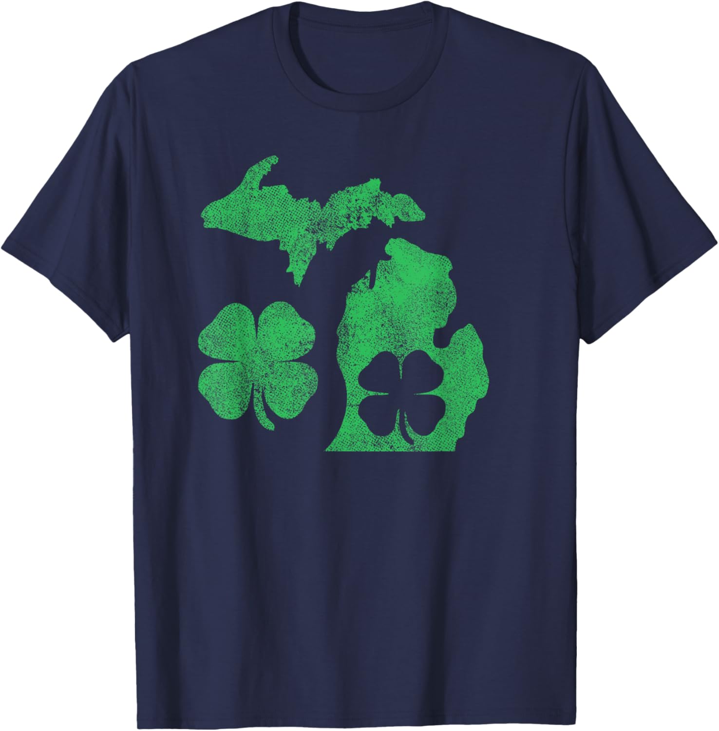 Michigan Shamrock St Patricks Day T-Shirt for Celebrating Irish Pride - 10