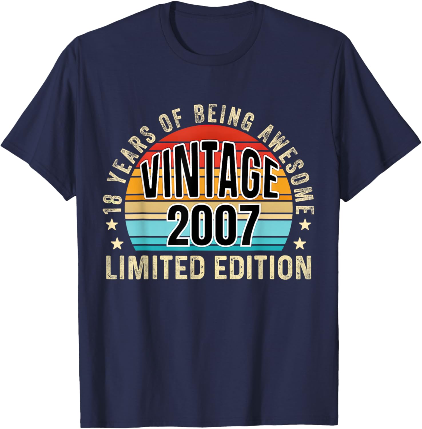 Vintage 2007 Limited Edition 18th Birthday T-Shirt for Celebrations - 14